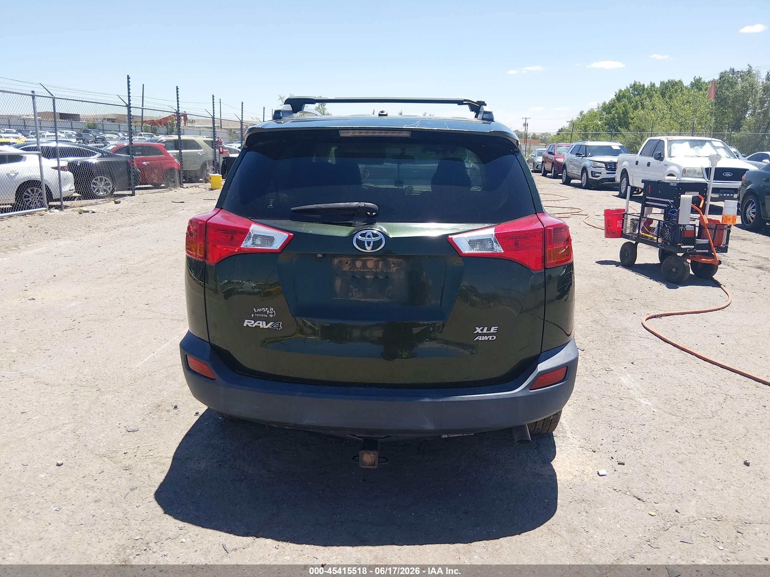 2013 Toyota Rav4 Xle Green vin: JTMRFREV6D5021314