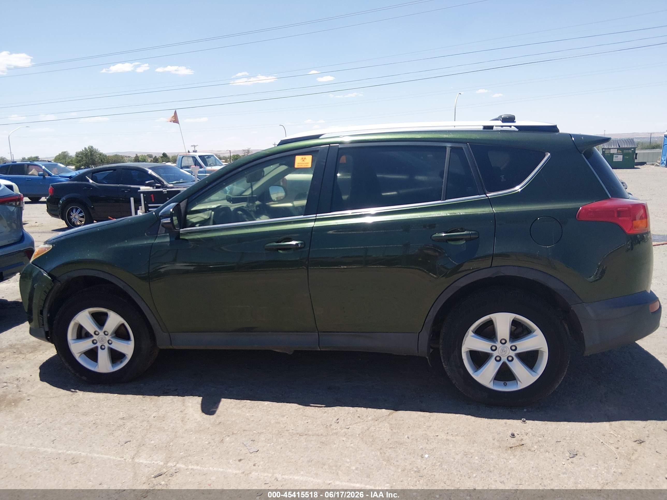 2013 Toyota Rav4 Xle Green vin: JTMRFREV6D5021314