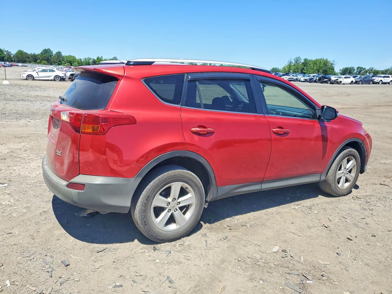 2013 Toyota Rav4 Xle Red vin: JTMRFREV6DD010657