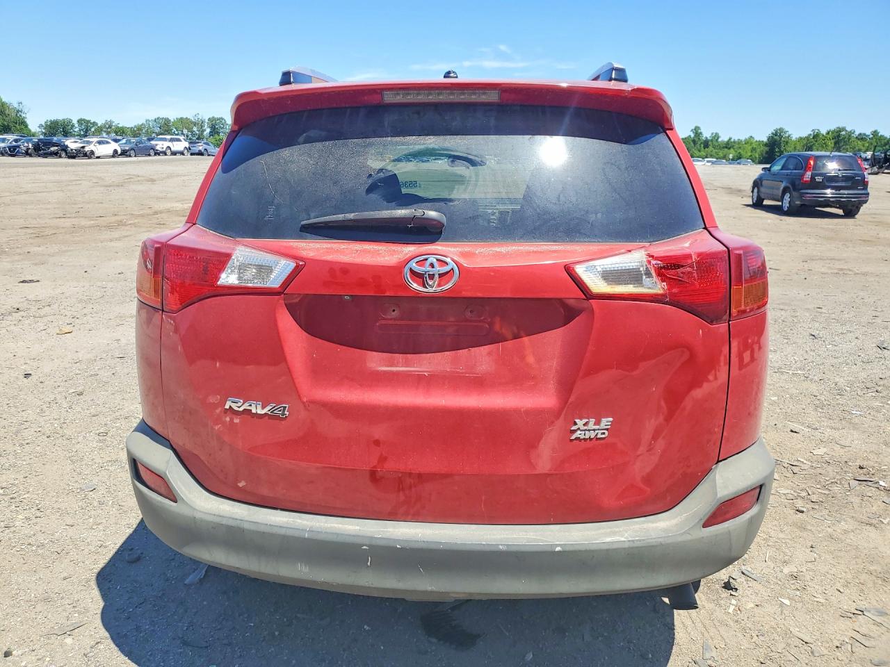 2013 Toyota Rav4 Xle Red vin: JTMRFREV6DD010657