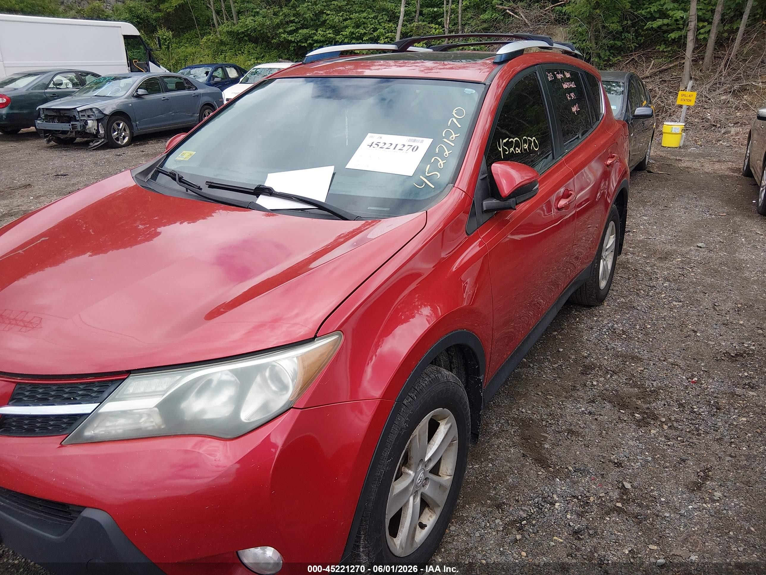 2013 Toyota Rav4 Xle Red vin: JTMRFREV6DD037602