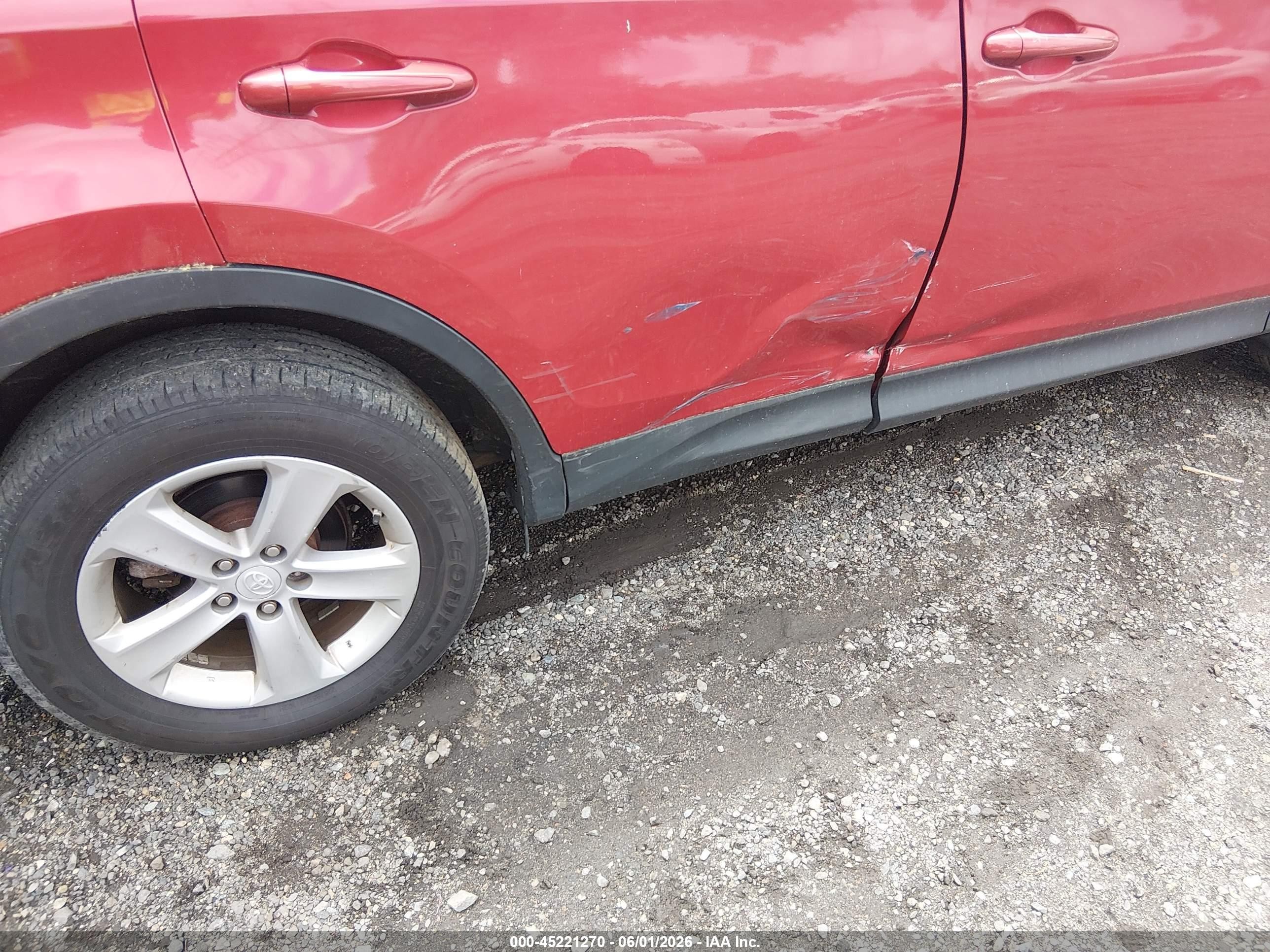 2013 Toyota Rav4 Xle Red vin: JTMRFREV6DD037602