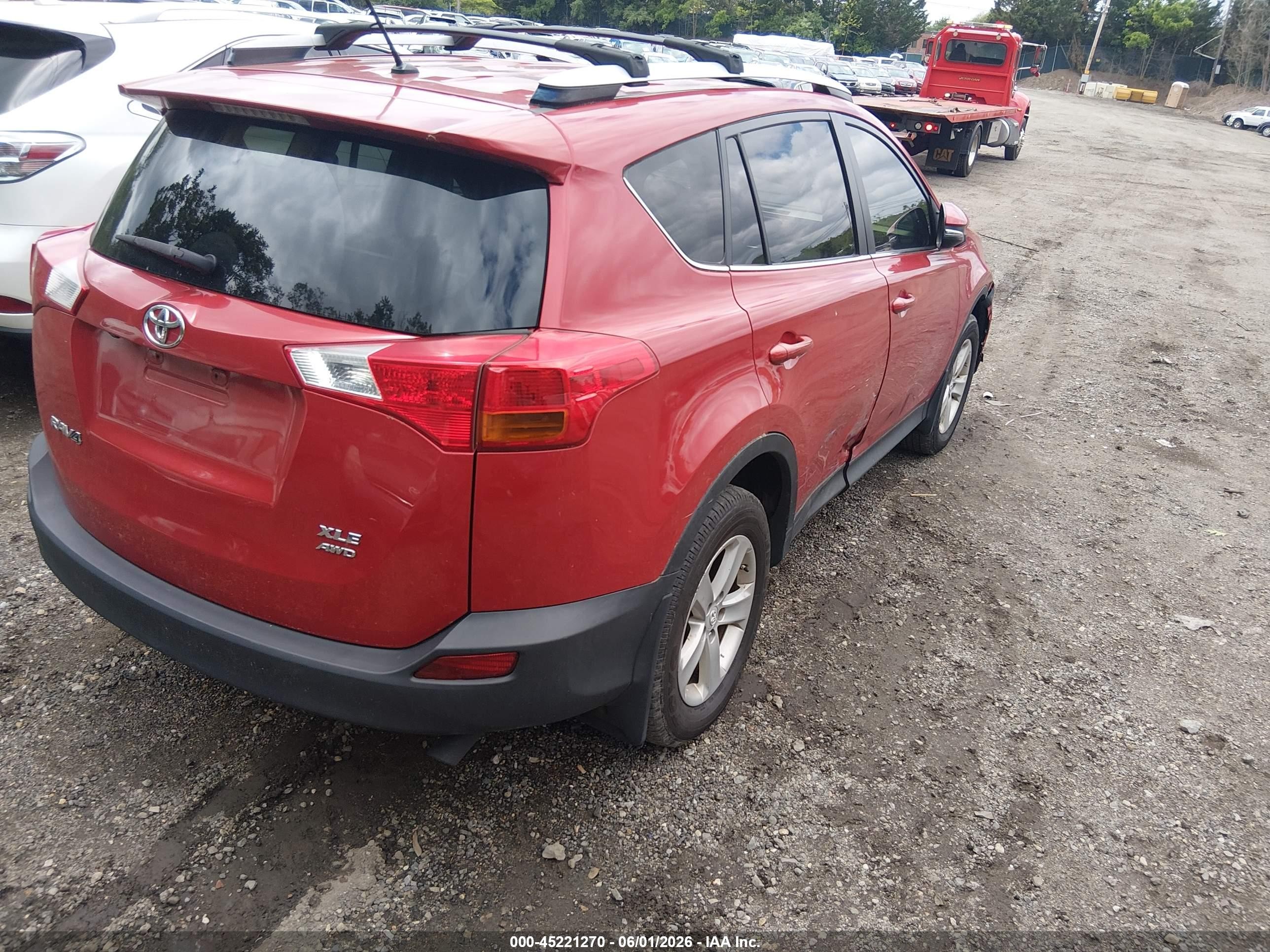 2013 Toyota Rav4 Xle Red vin: JTMRFREV6DD037602