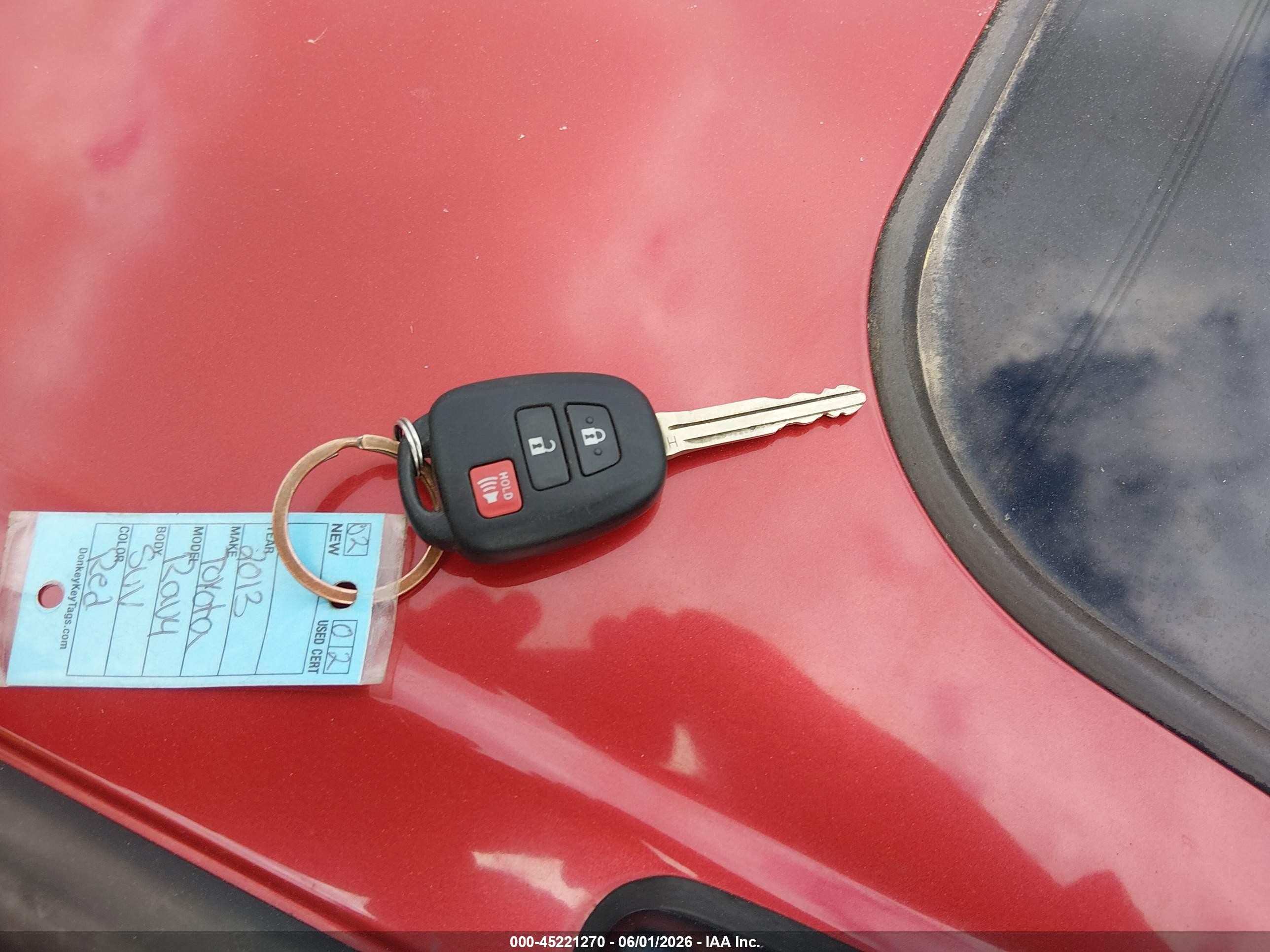 2013 Toyota Rav4 Xle Red vin: JTMRFREV6DD037602