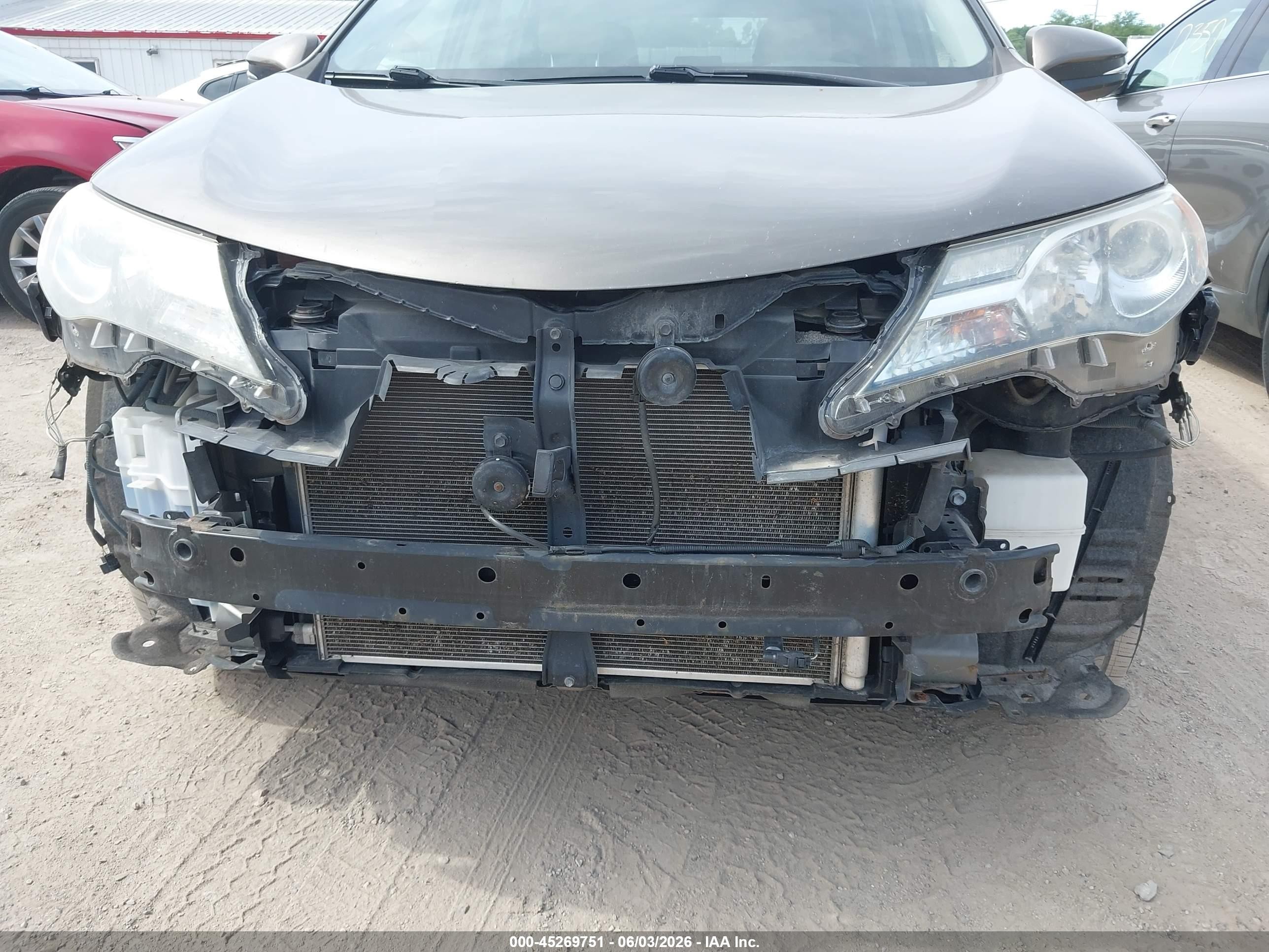 2014 Toyota Rav4 Xle Gray vin: JTMRFREV6ED049704