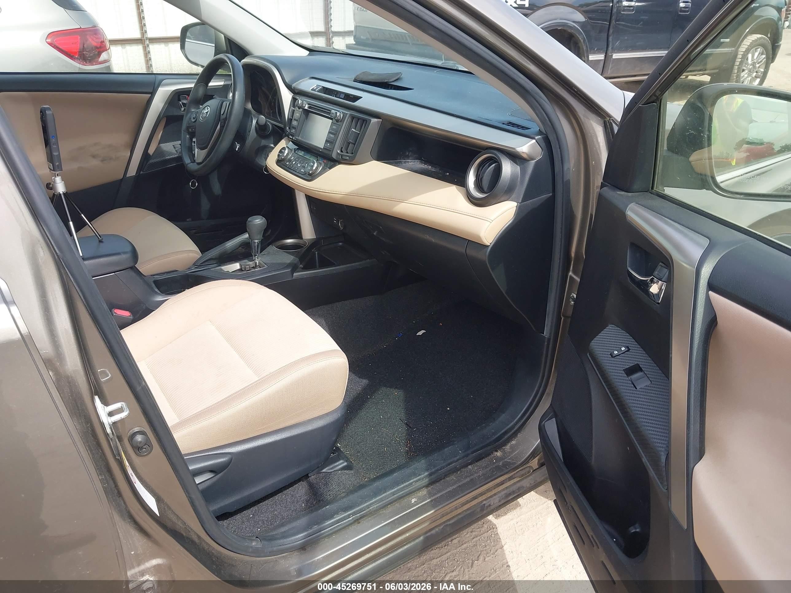 2014 Toyota Rav4 Xle Gray vin: JTMRFREV6ED049704