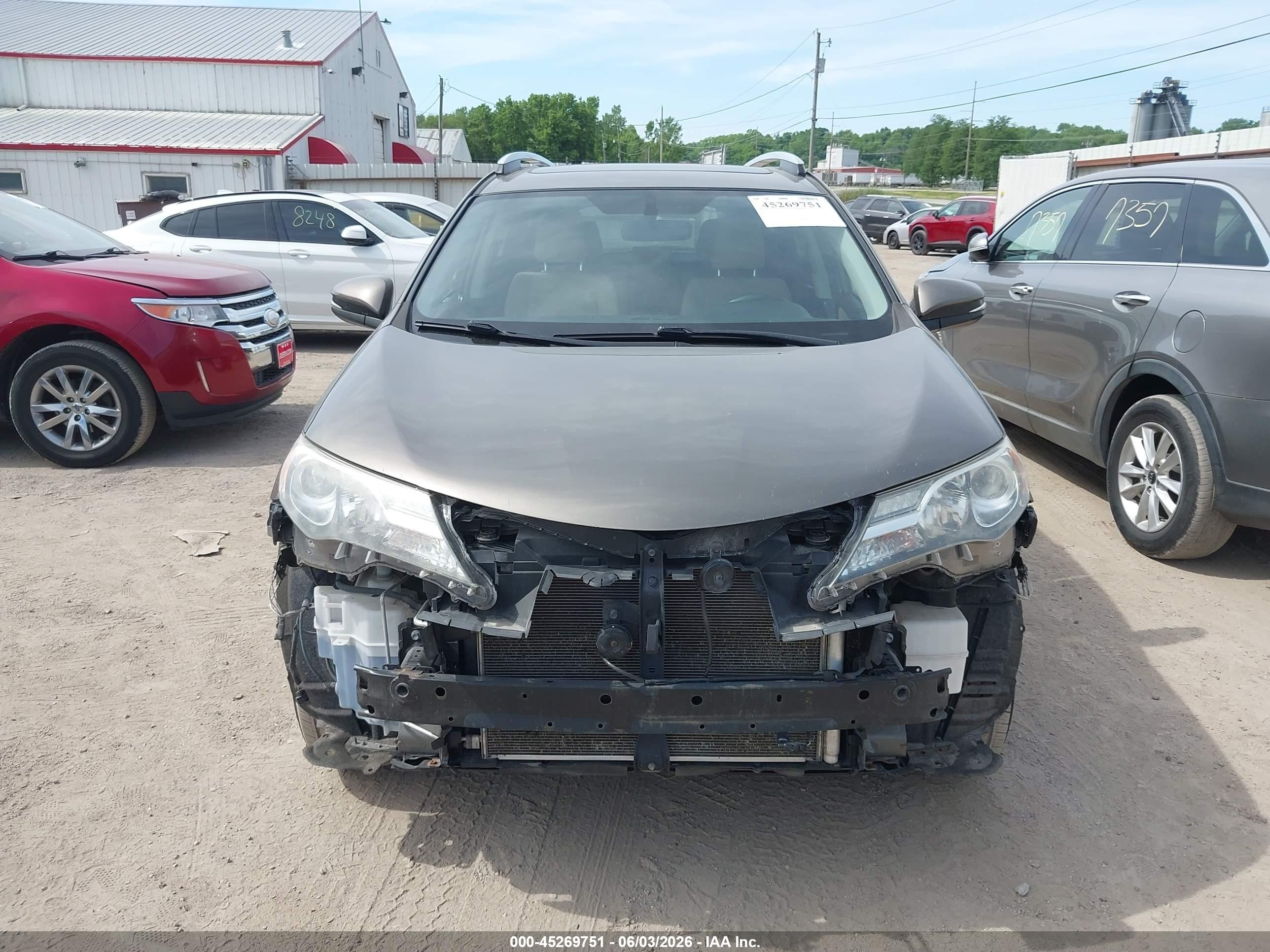 2014 Toyota Rav4 Xle Gray vin: JTMRFREV6ED049704