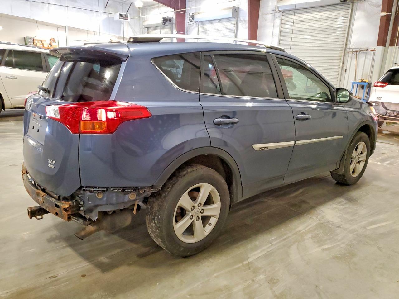 2014 Toyota Rav4 Xle Blue vin: JTMRFREV6ED075509