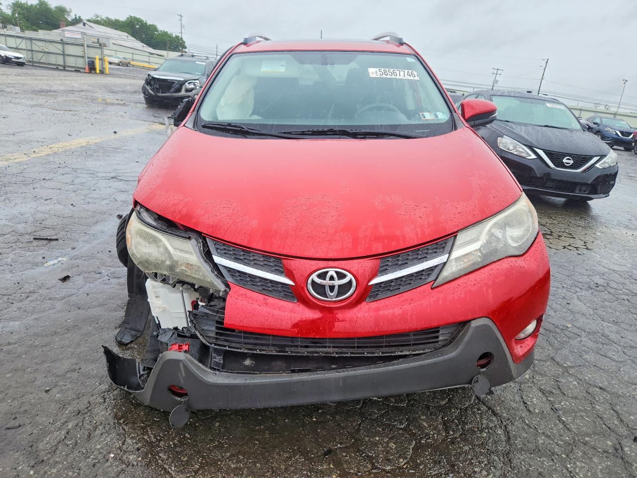 2014 Toyota Rav4 Xle Красный vin: JTMRFREV6EJ002528