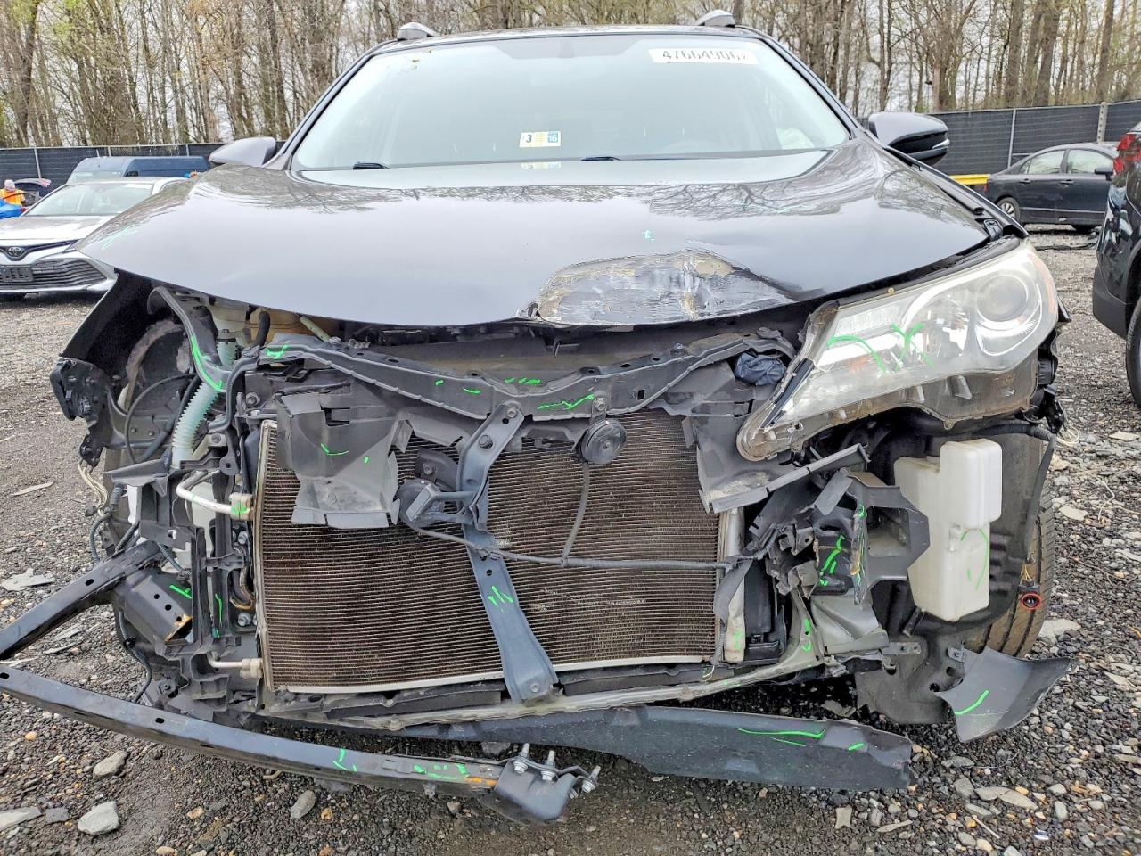 2015 Toyota Rav4 Xle Серый vin: JTMRFREV6FD117744