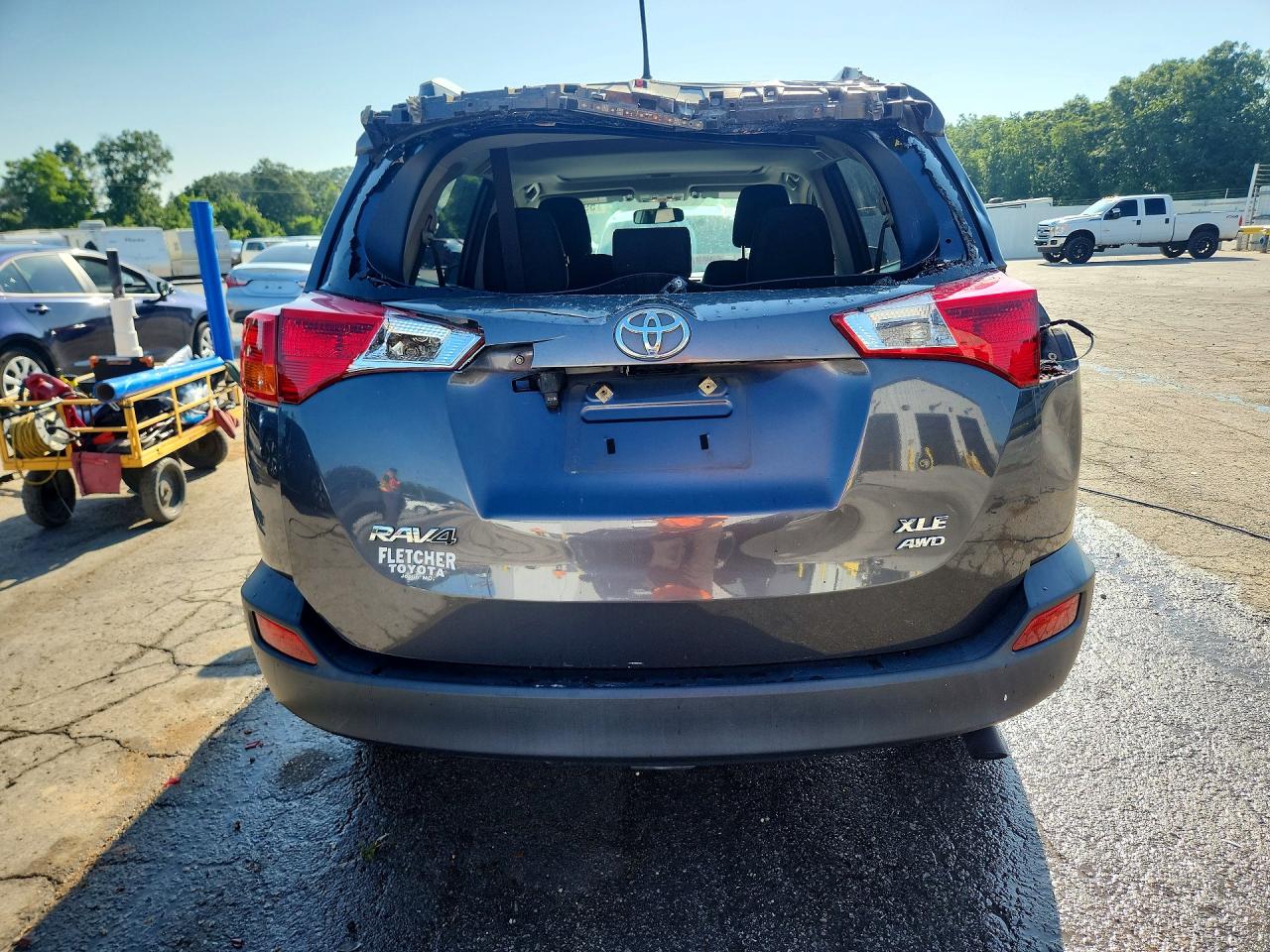 2015 Toyota Rav4 Xle Gray vin: JTMRFREV6FD152932