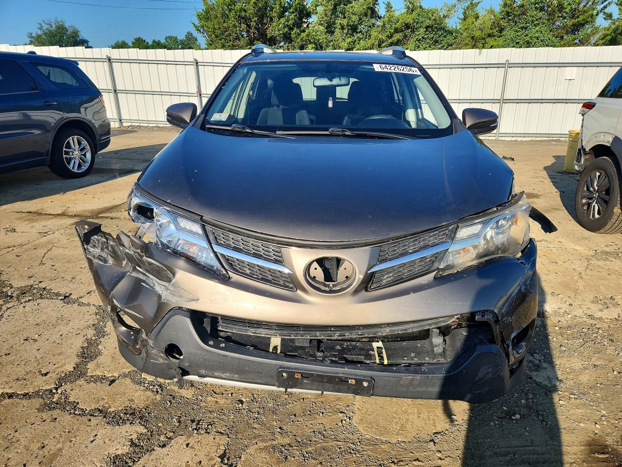 2015 Toyota Rav4 Xle Gray vin: JTMRFREV6FD156382