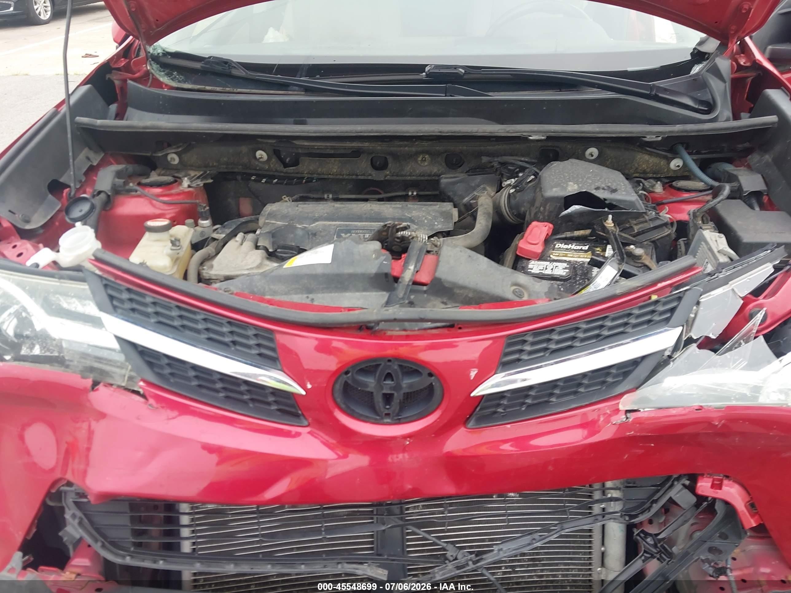 2015 Toyota Rav4 Xle Red vin: JTMRFREV6FJ048796