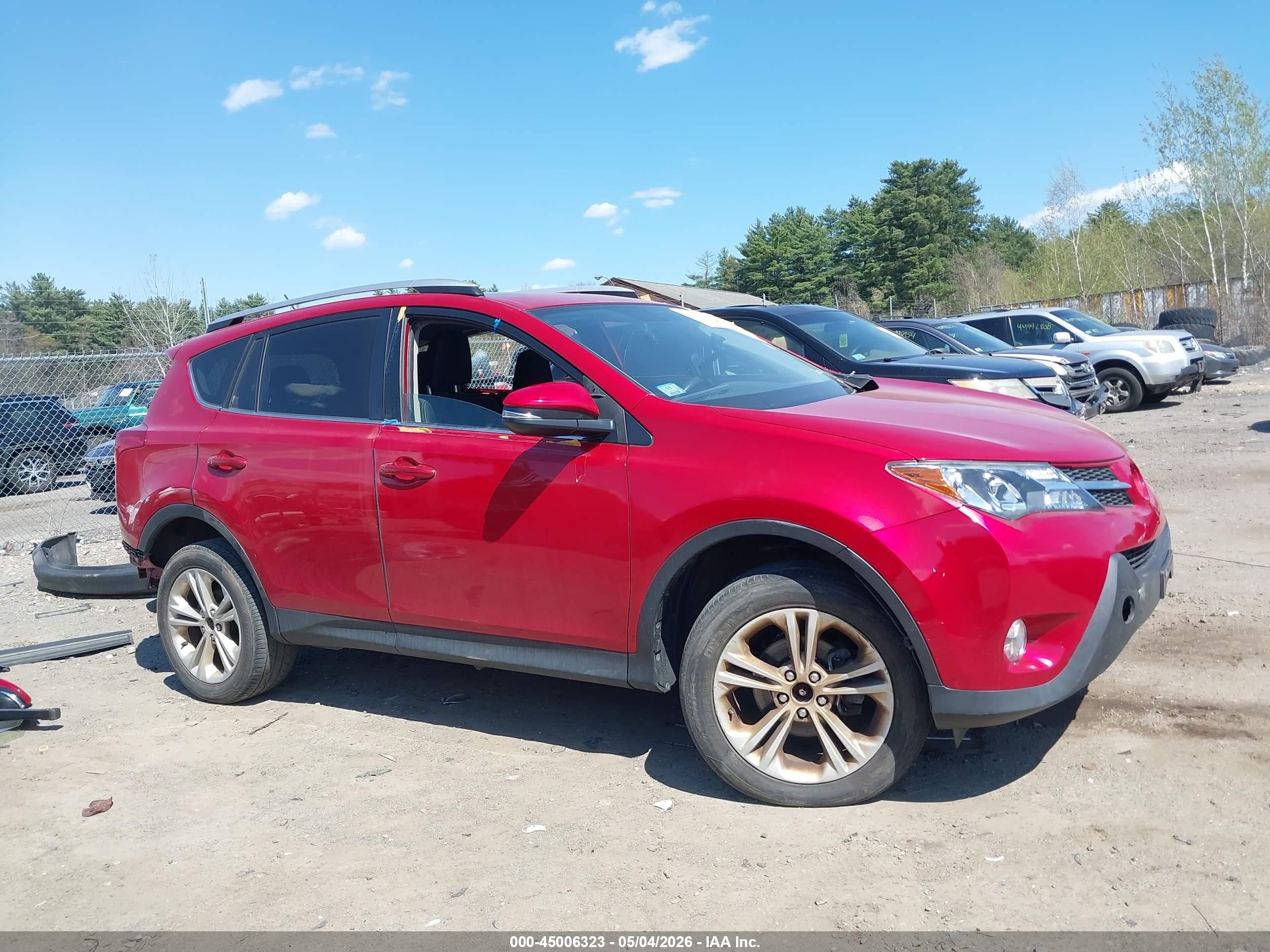 2013 Toyota Rav4 Xle Red vin: JTMRFREV7D5022634