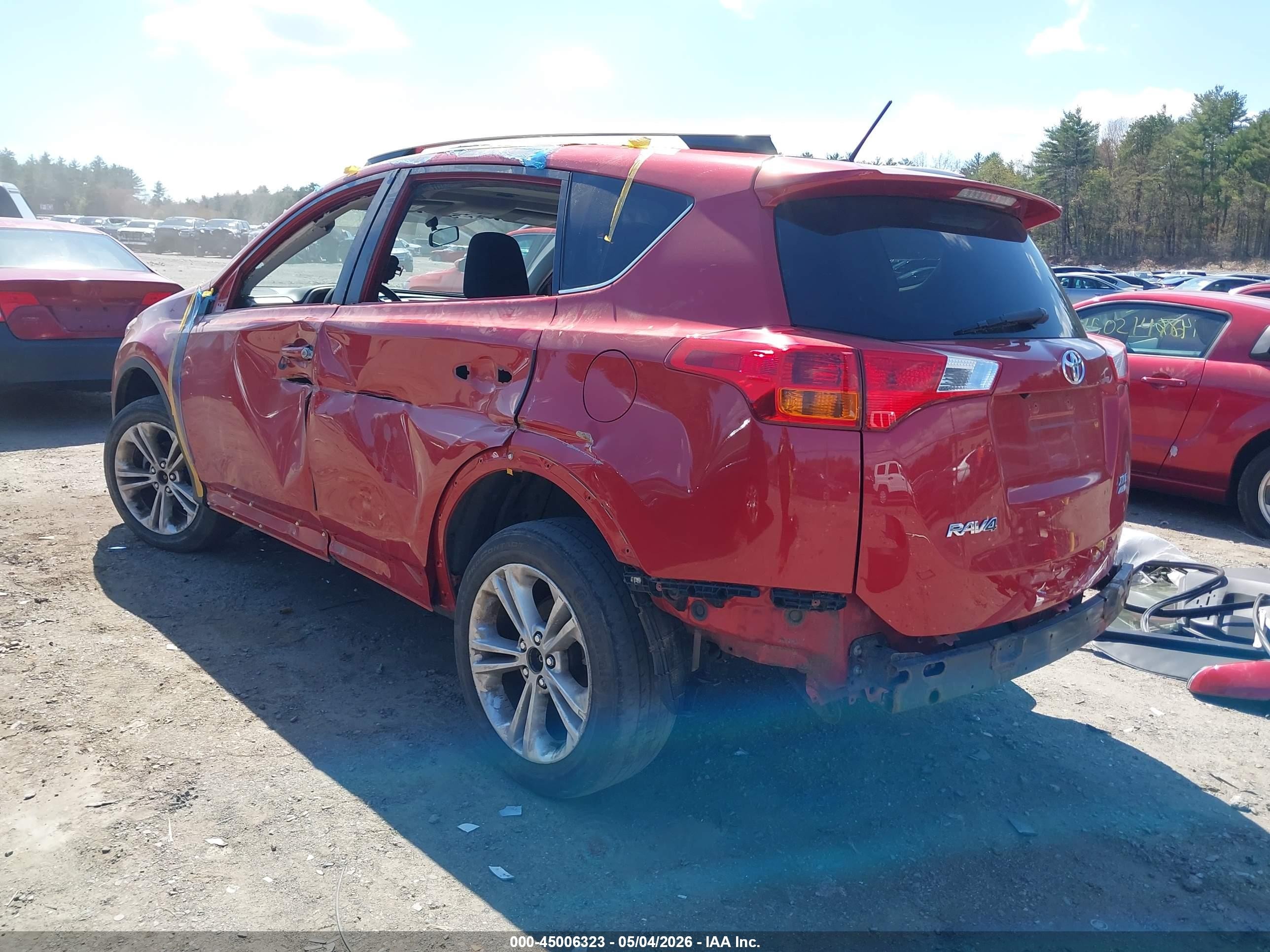 2013 Toyota Rav4 Xle Red vin: JTMRFREV7D5022634