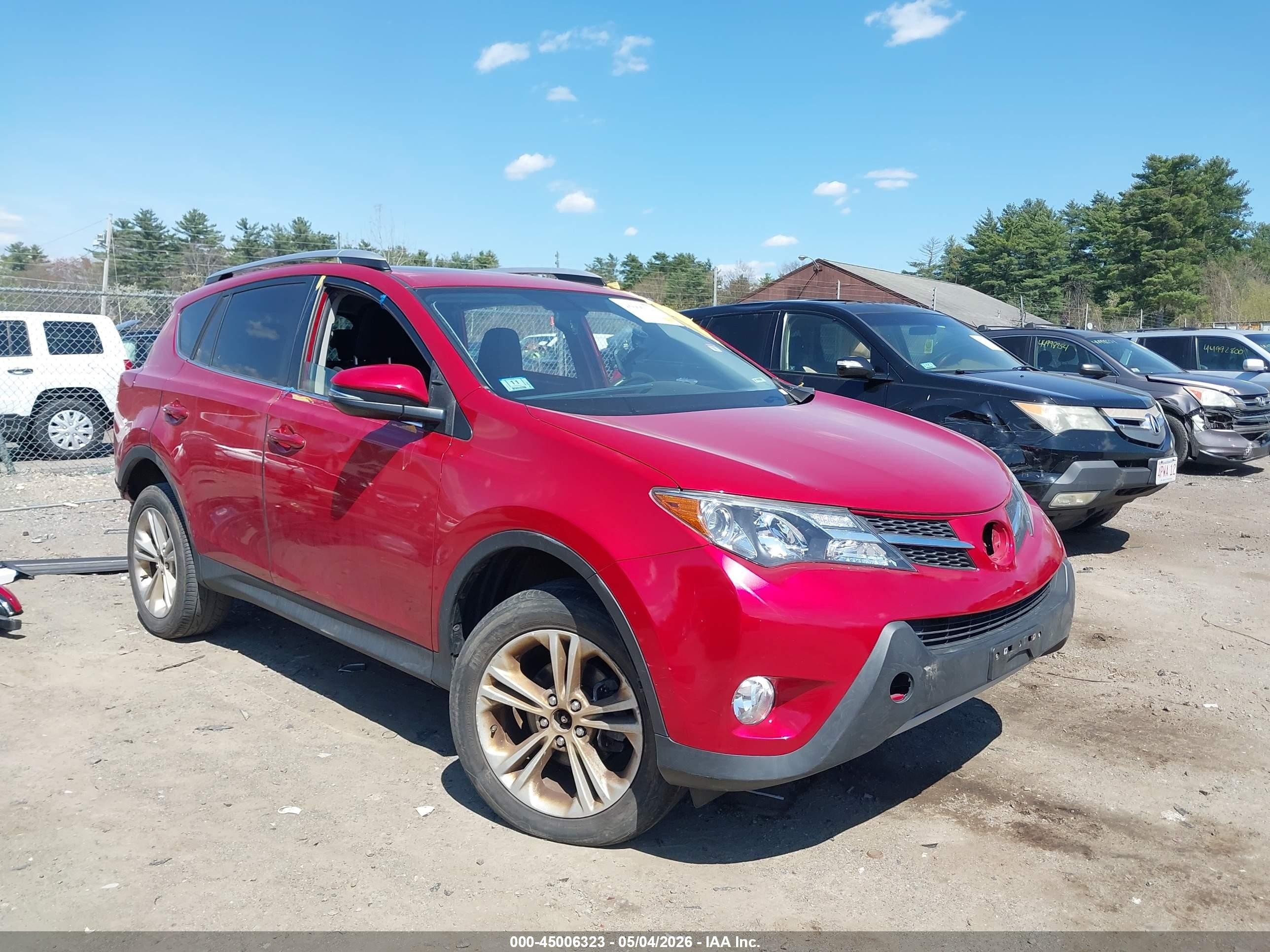 2013 Toyota Rav4 Xle Red vin: JTMRFREV7D5022634