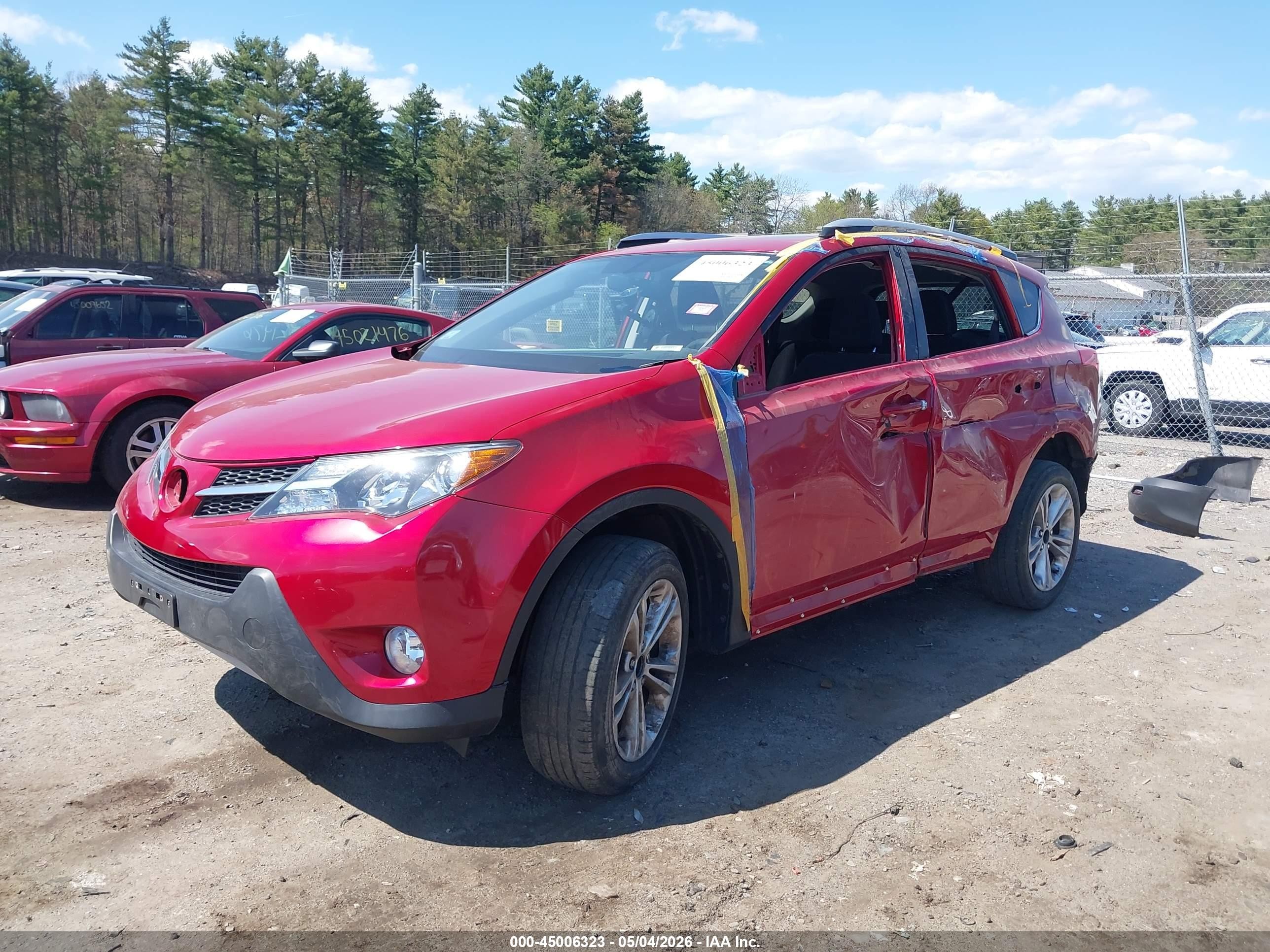 2013 Toyota Rav4 Xle Red vin: JTMRFREV7D5022634