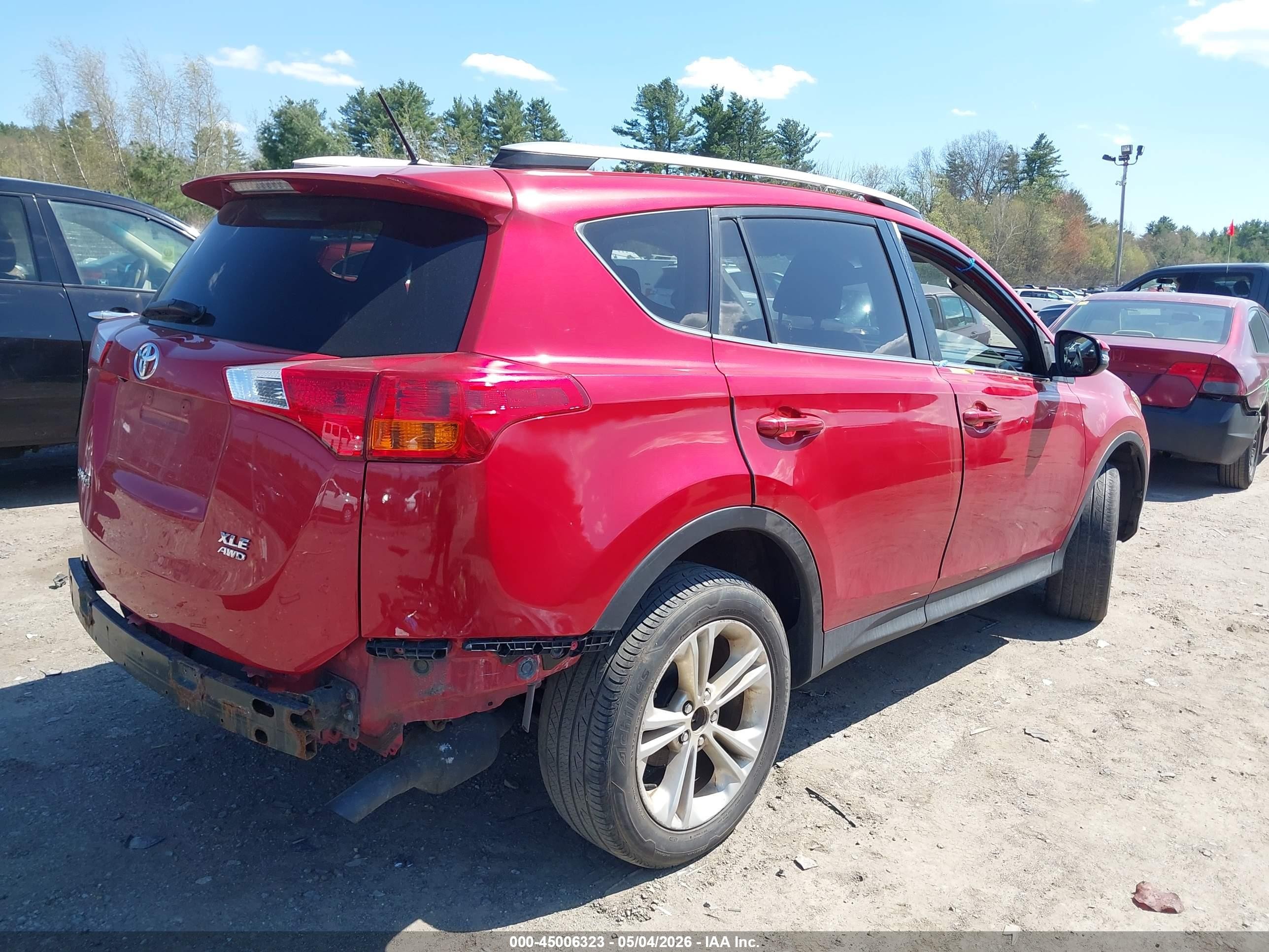 2013 Toyota Rav4 Xle Red vin: JTMRFREV7D5022634