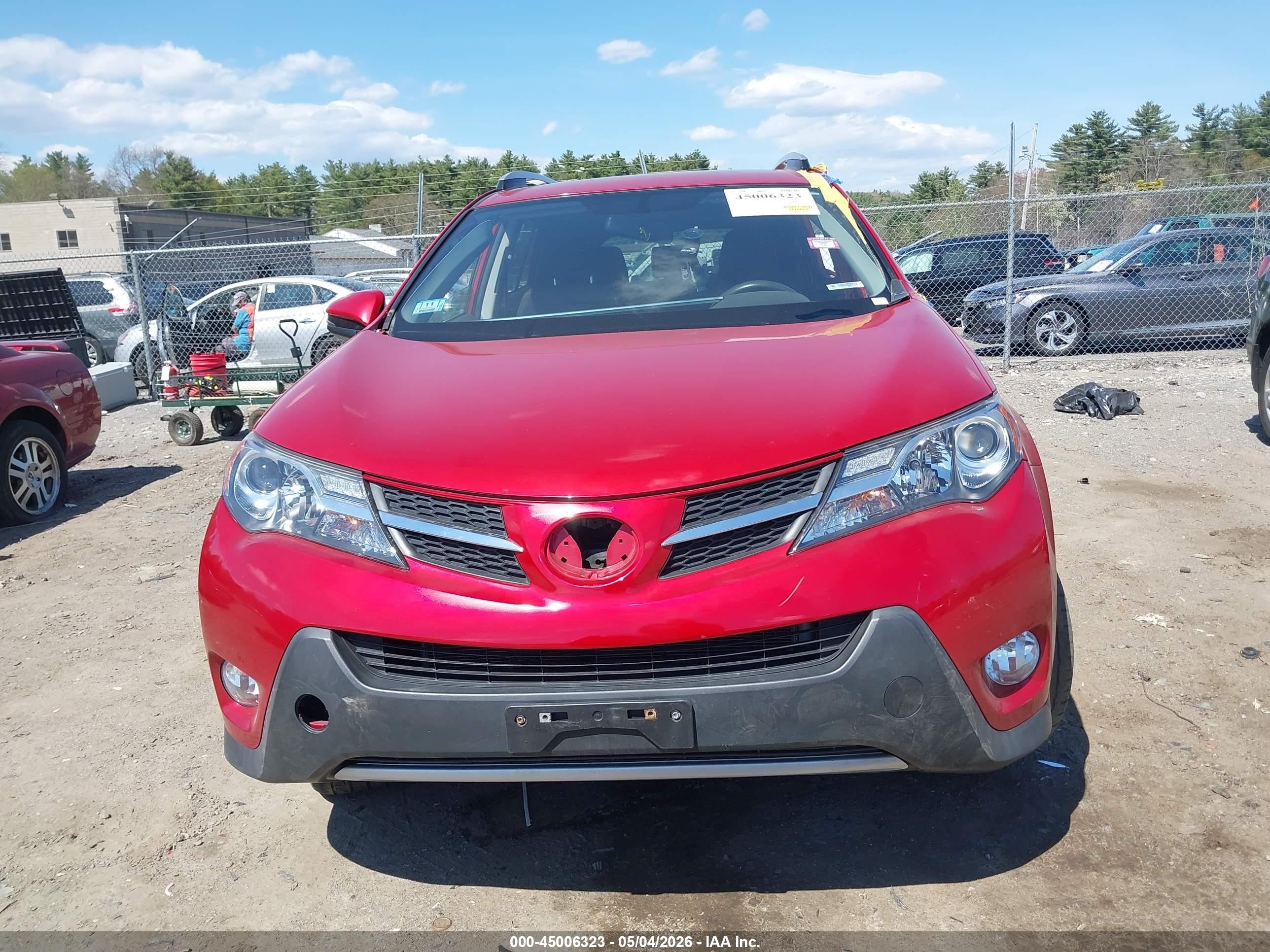 2013 Toyota Rav4 Xle Red vin: JTMRFREV7D5022634