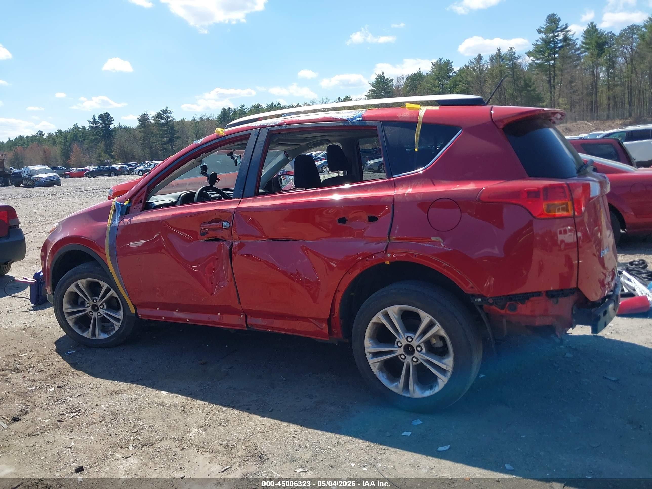 2013 Toyota Rav4 Xle Red vin: JTMRFREV7D5022634