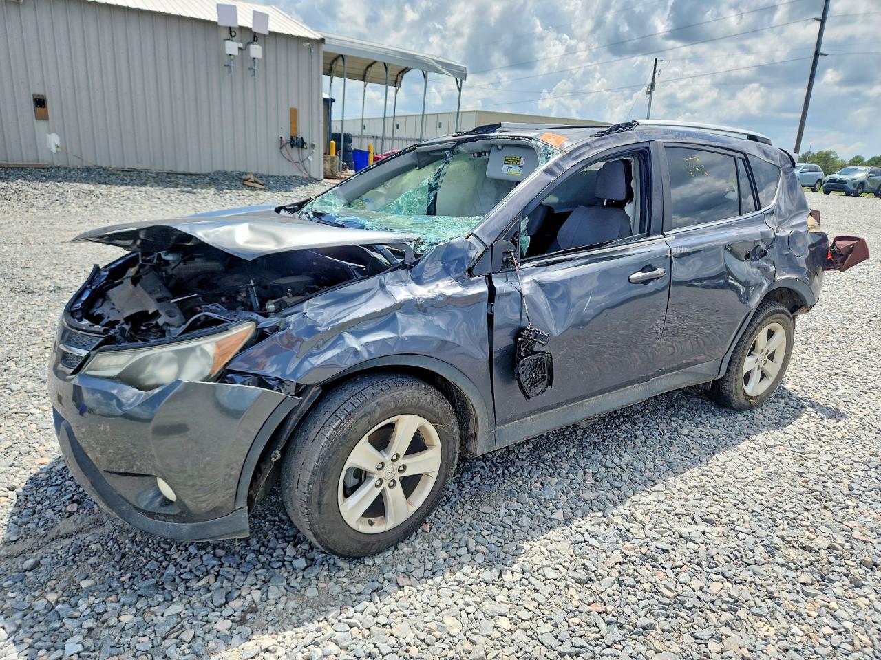 2013 Toyota Rav4 Xle Gray vin: JTMRFREV7DD004642