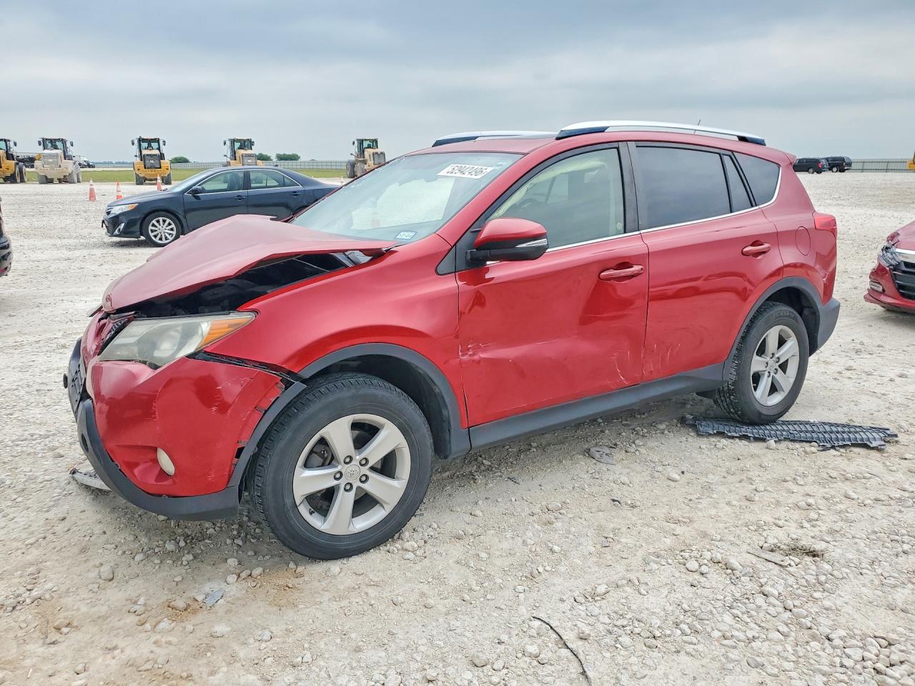 2013 Toyota Rav4 Xle Red vin: JTMRFREV7DD013762