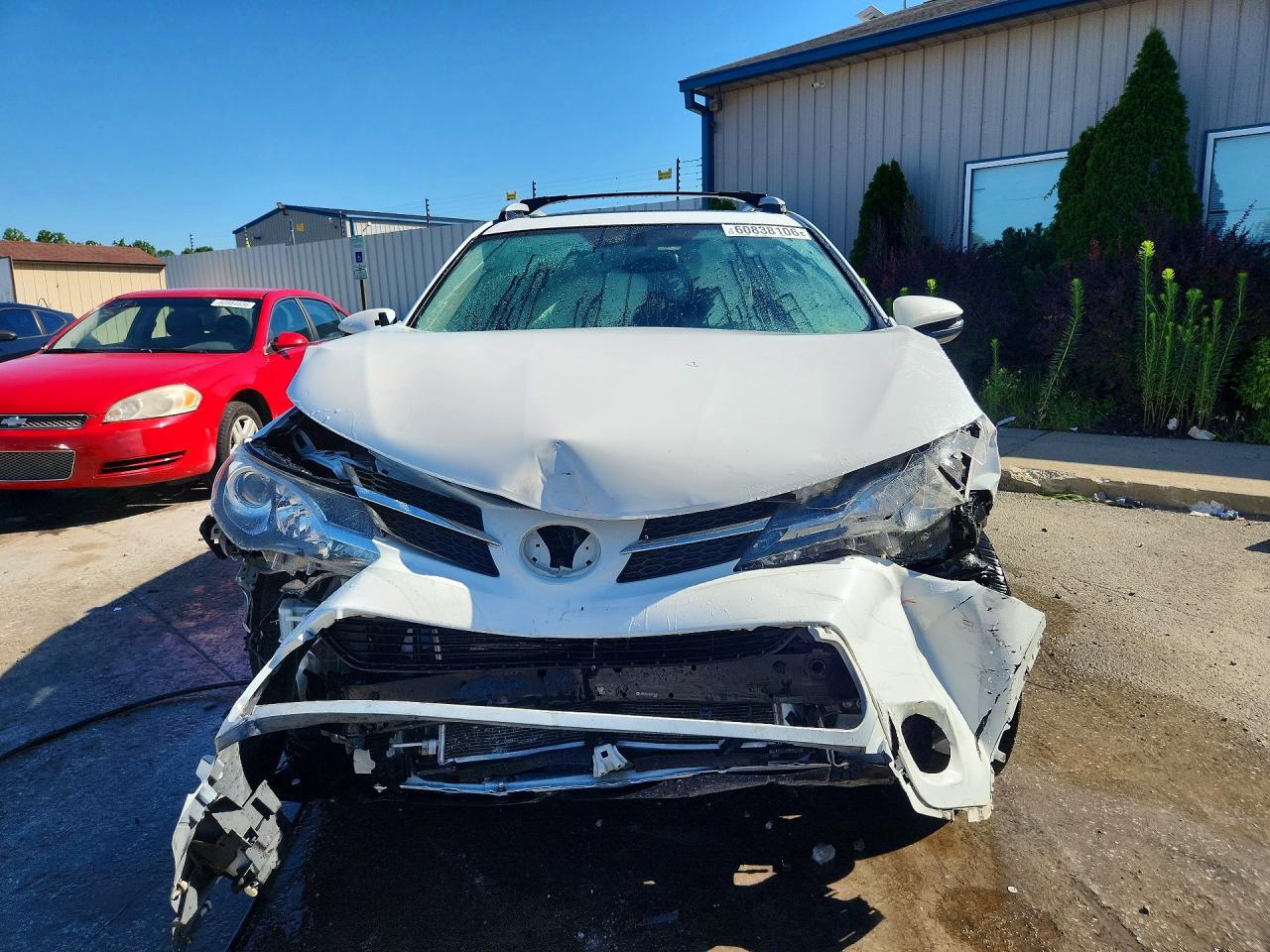 2013 Toyota Rav4 Xle White vin: JTMRFREV7DD017648