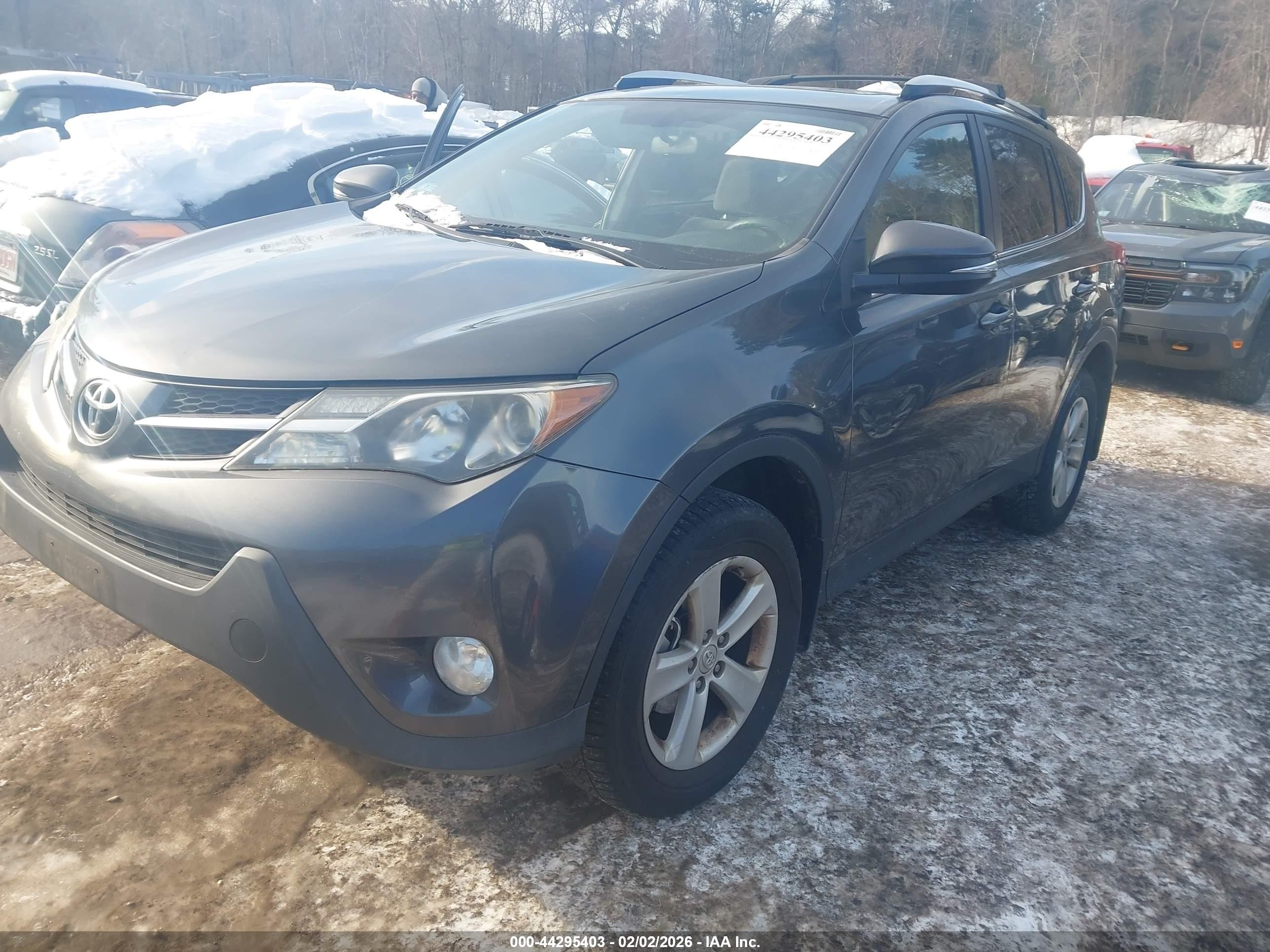 2013 Toyota Rav4 Xle Gray vin: JTMRFREV7DD038127
