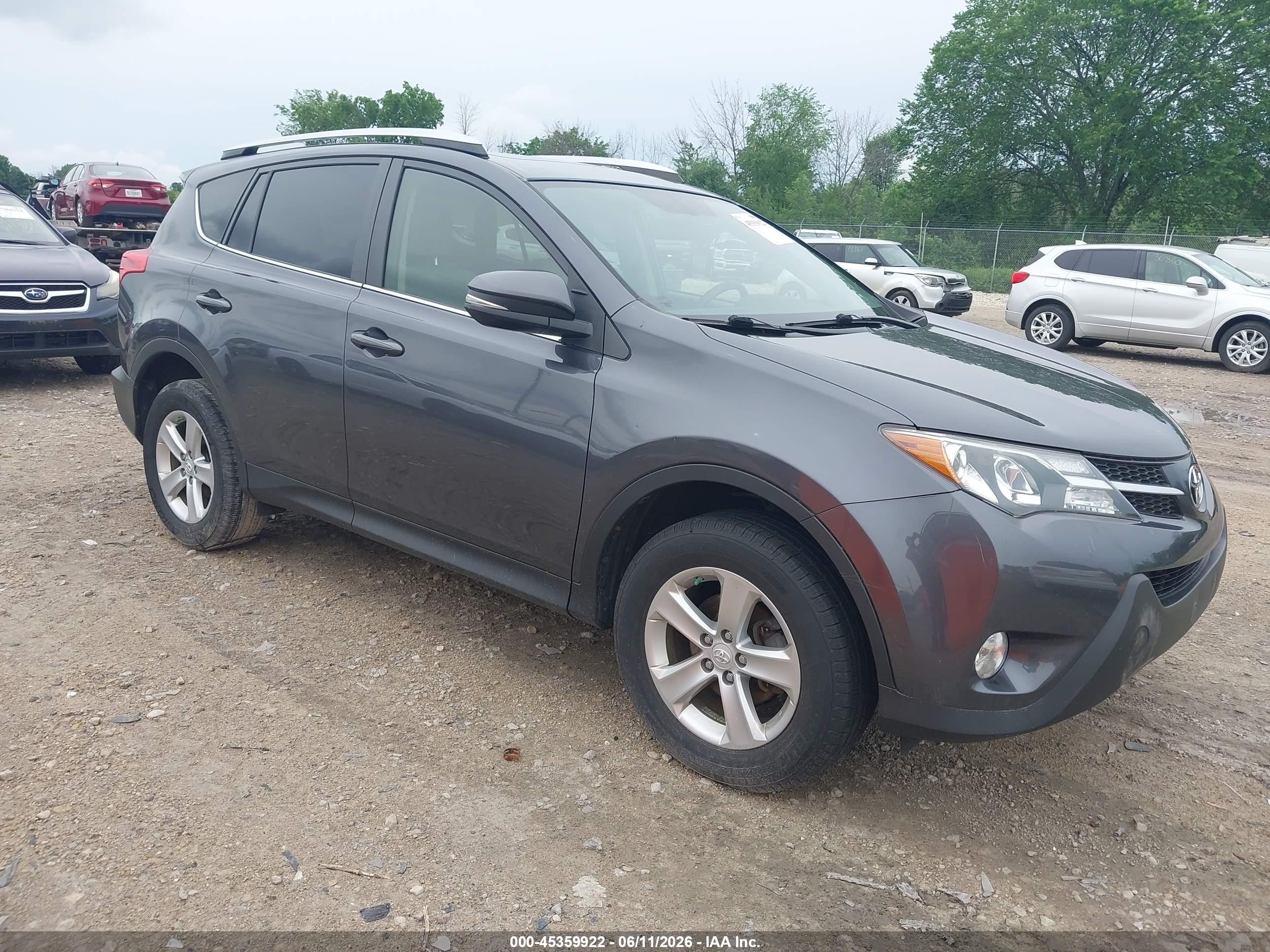 2014 Toyota Rav4 Xle Gray vin: JTMRFREV7ED049436
