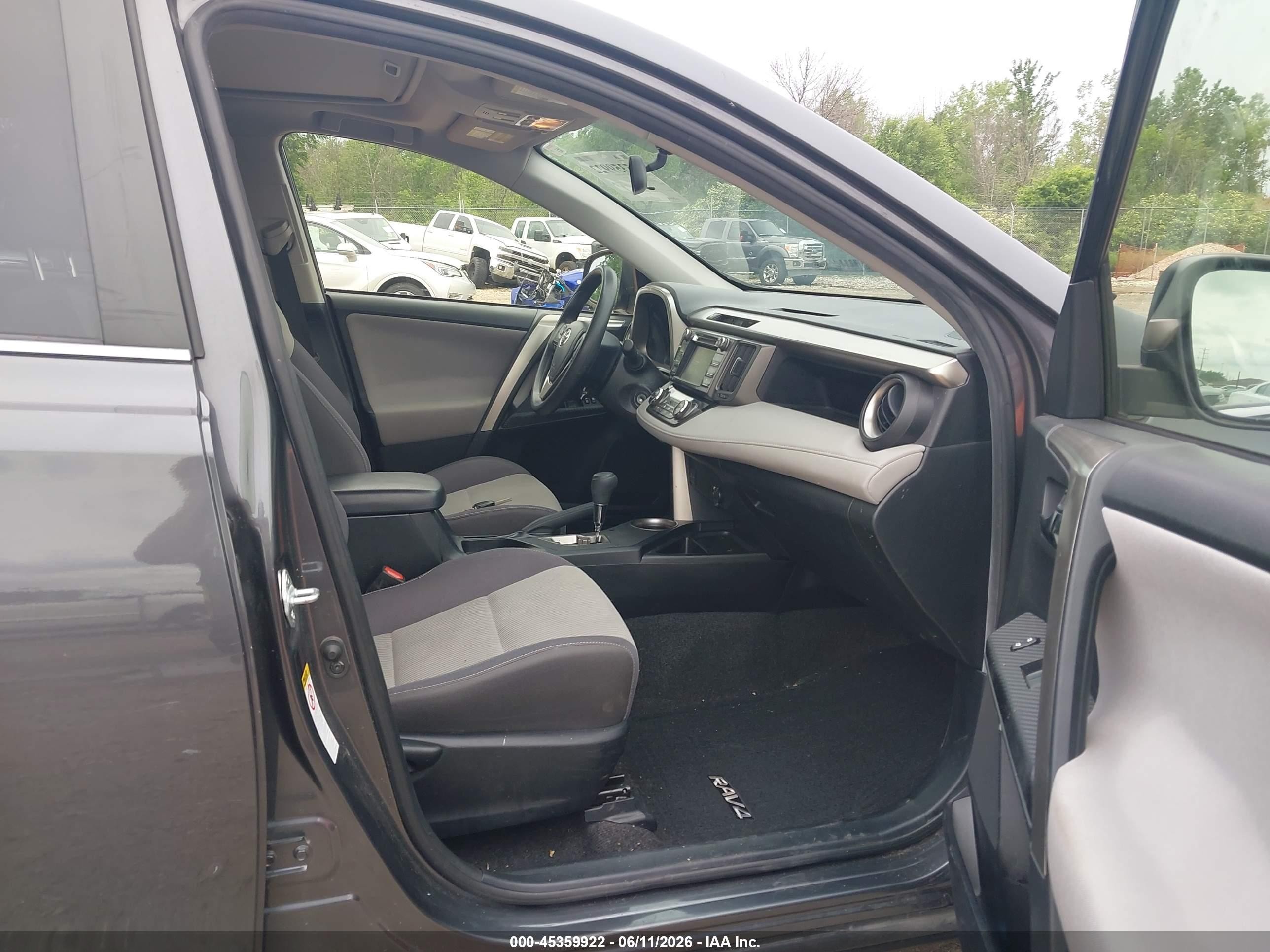 2014 Toyota Rav4 Xle Gray vin: JTMRFREV7ED049436