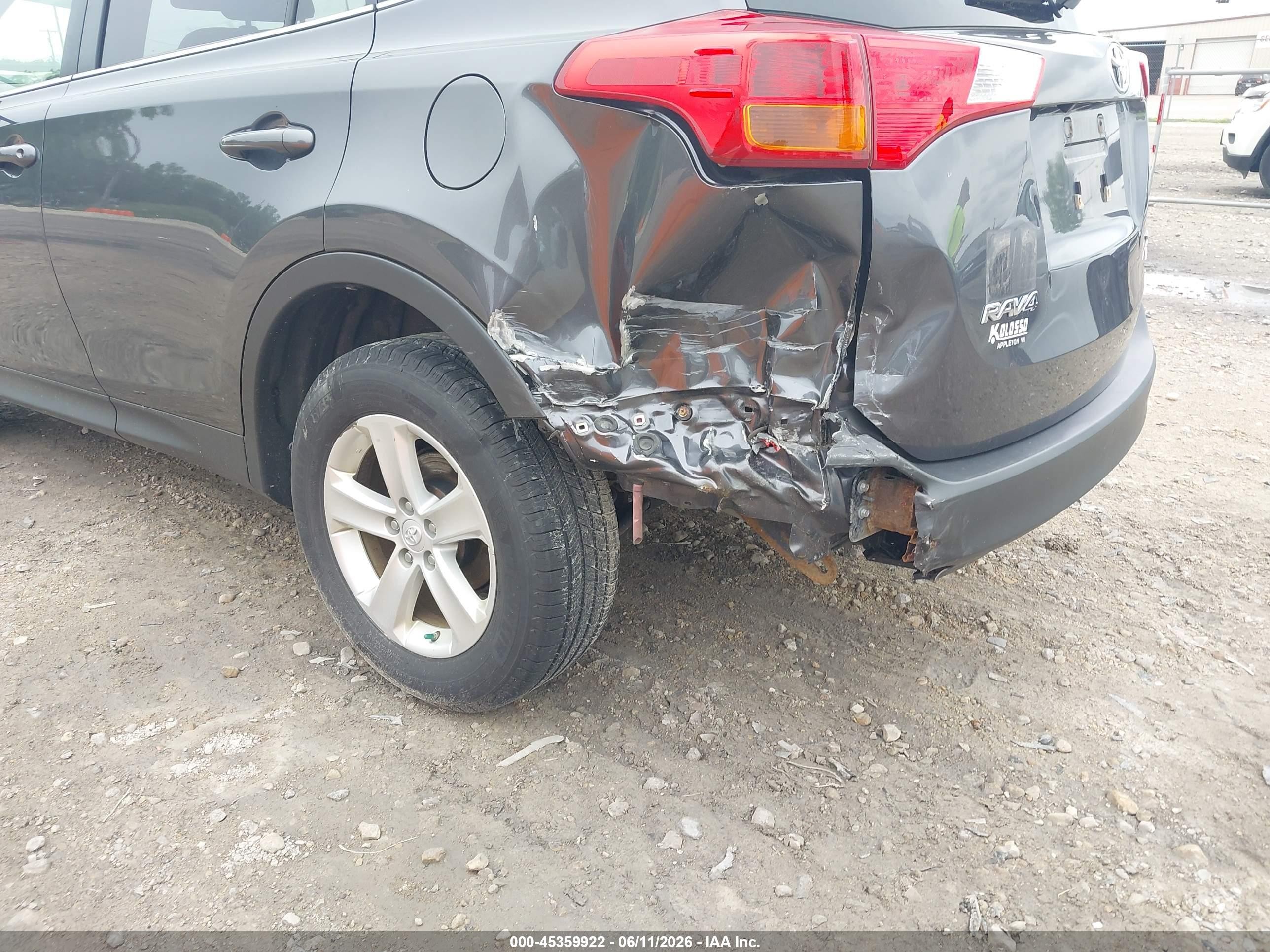 2014 Toyota Rav4 Xle Gray vin: JTMRFREV7ED049436