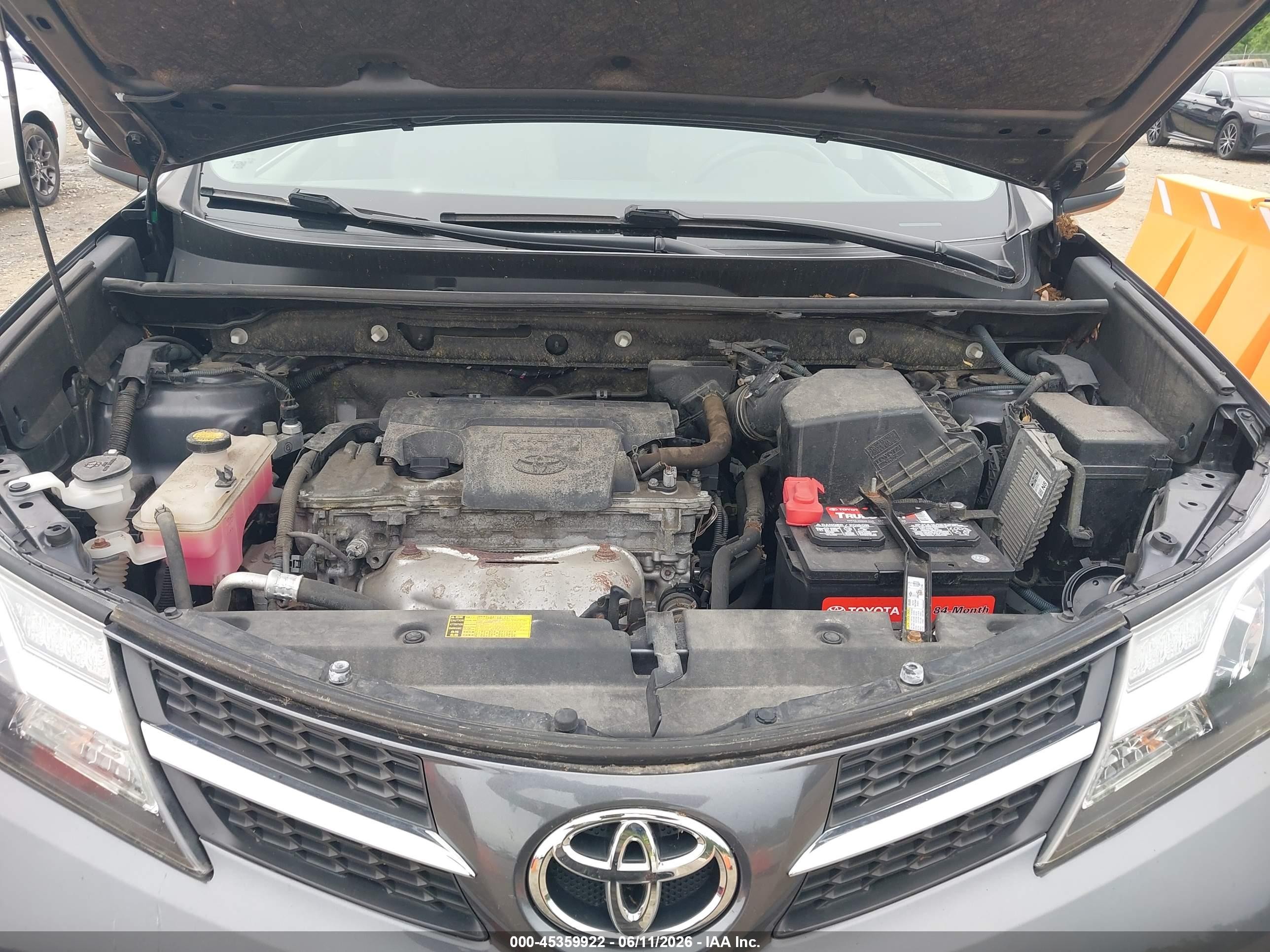 2014 Toyota Rav4 Xle Gray vin: JTMRFREV7ED049436