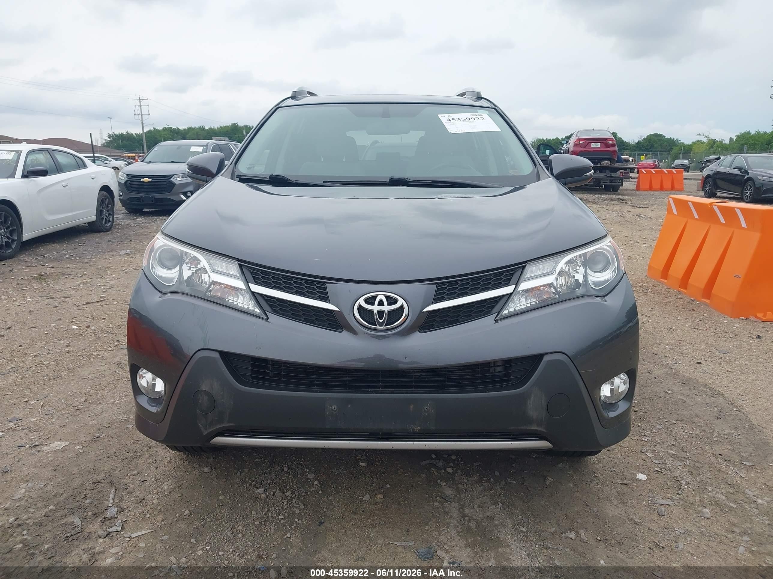 2014 Toyota Rav4 Xle Gray vin: JTMRFREV7ED049436