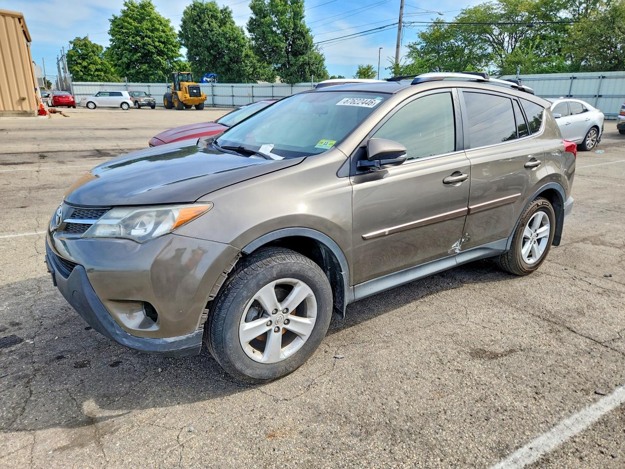 2014 Toyota Rav4 Xle Коричневый vin: JTMRFREV7ED086695