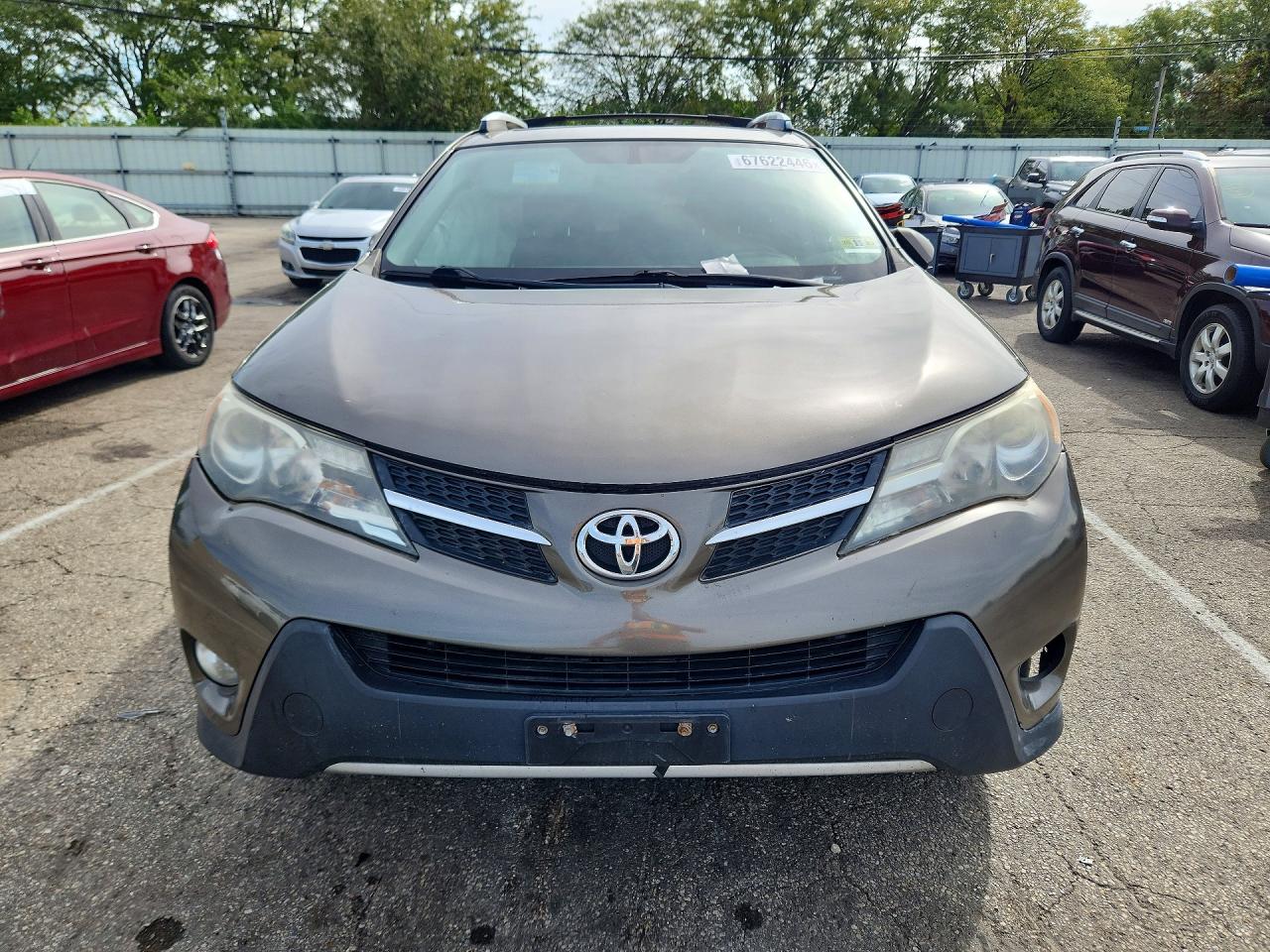2014 Toyota Rav4 Xle Brown vin: JTMRFREV7ED086695