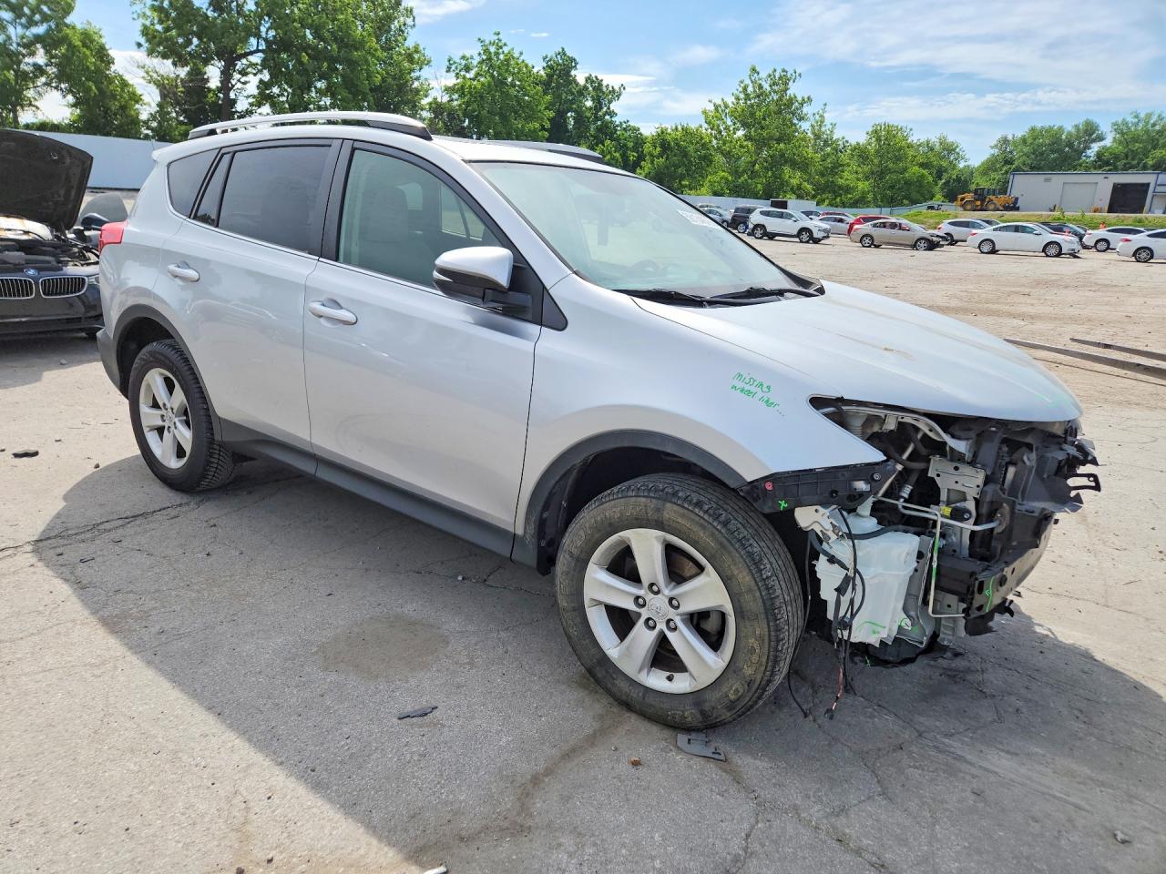 2014 Toyota Rav4 Xle Silver vin: JTMRFREV7ED089029