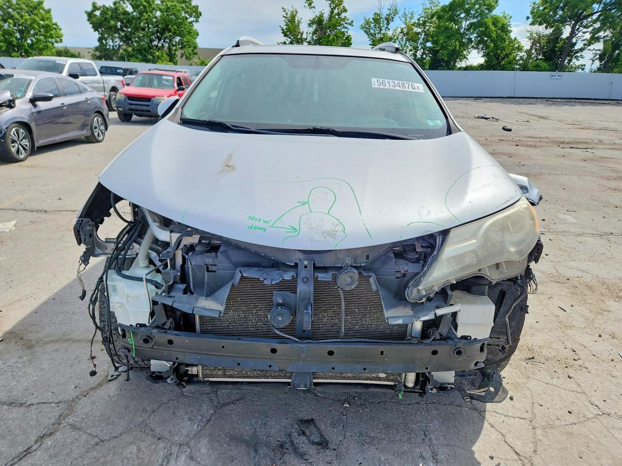 2014 Toyota Rav4 Xle Silver vin: JTMRFREV7ED089029