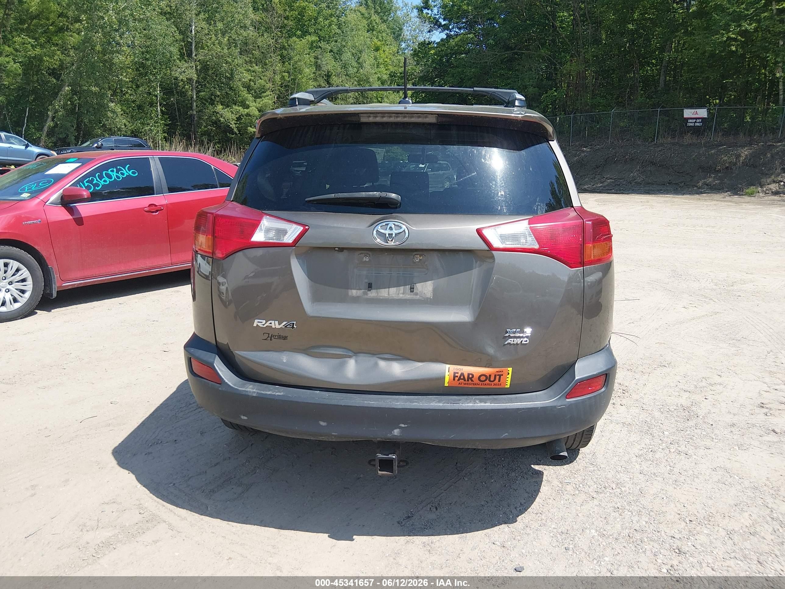 2014 Toyota Rav4 Xle Brown vin: JTMRFREV7ED090908