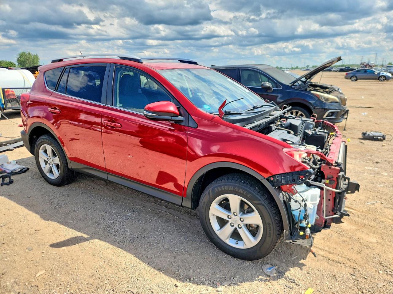2014 Toyota Rav4 Xle Red vin: JTMRFREV7EJ005311