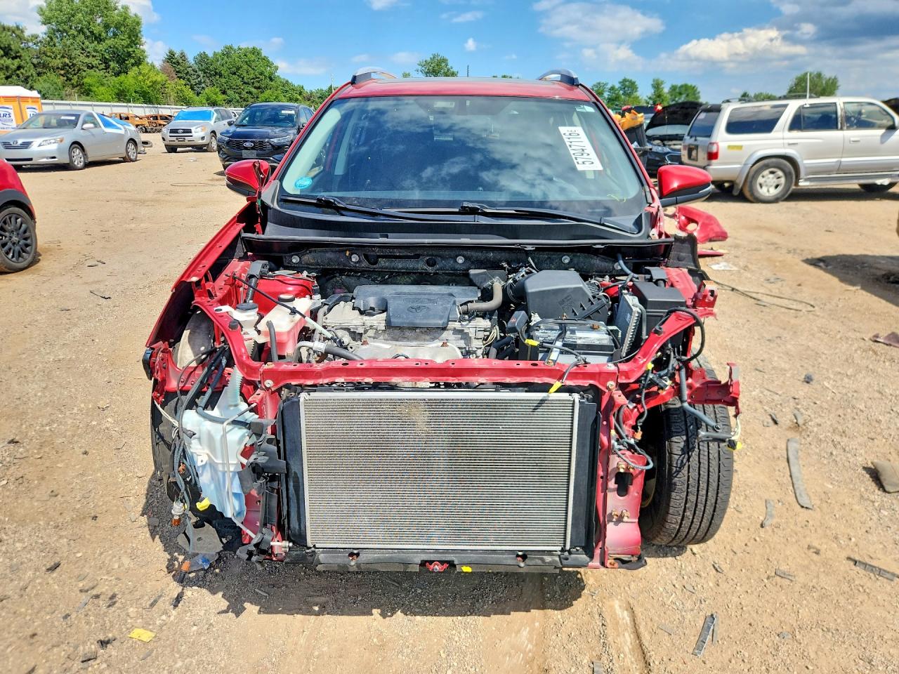 2014 Toyota Rav4 Xle Red vin: JTMRFREV7EJ005311