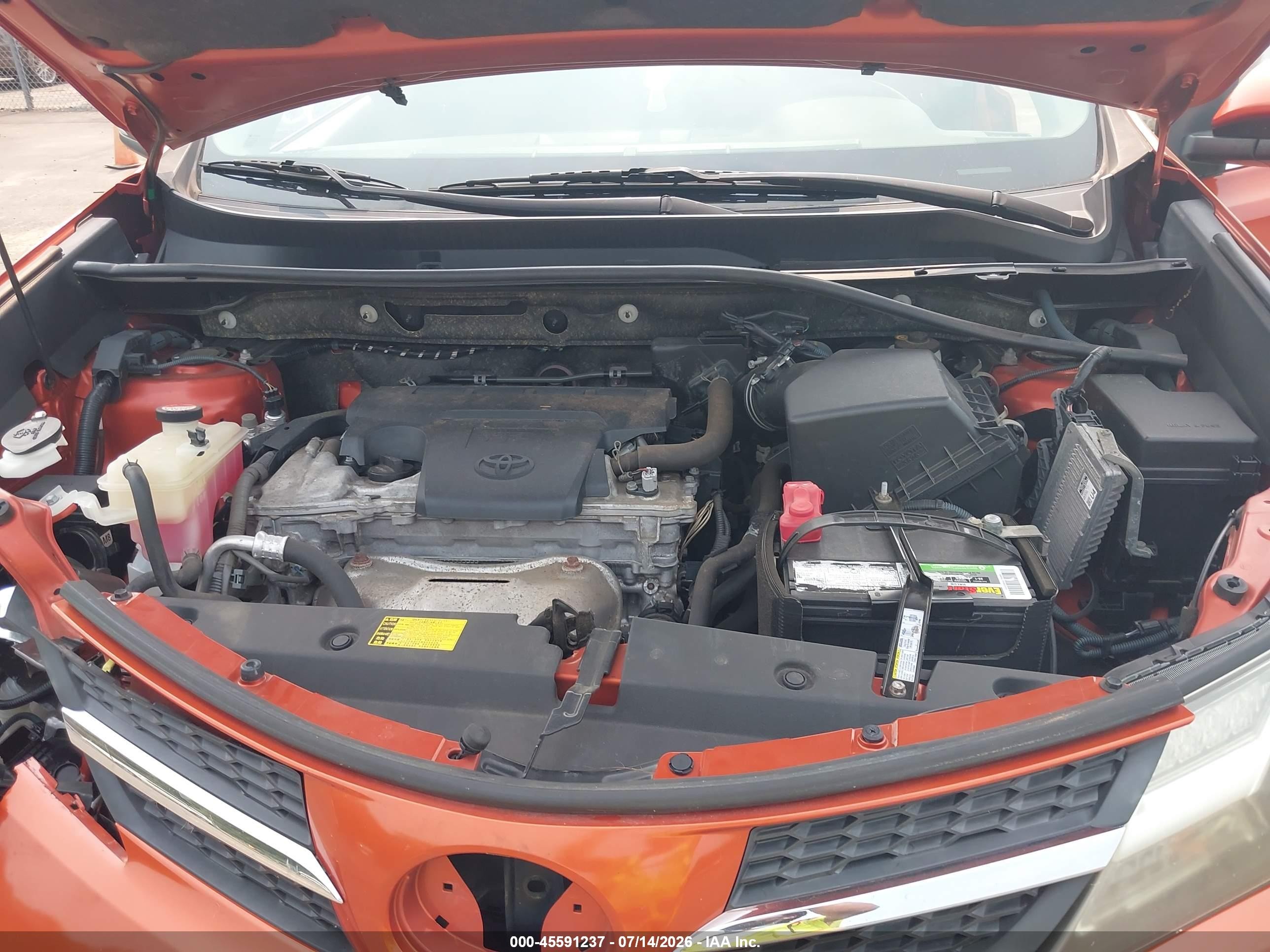 2015 Toyota Rav4 Xle Оранжевый vin: JTMRFREV7FD119180