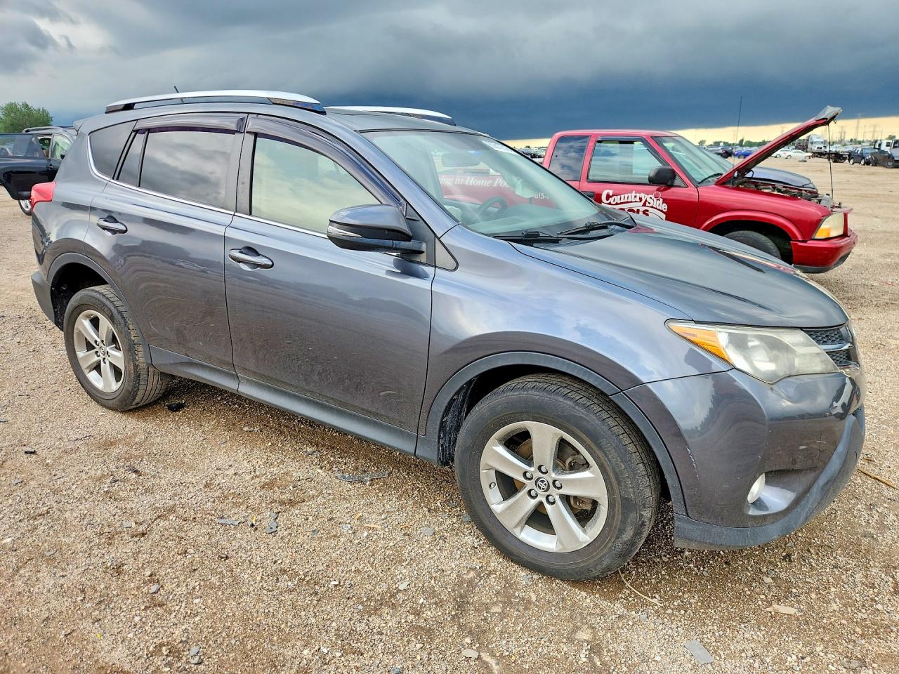 2015 Toyota Rav4 Xle Gray vin: JTMRFREV7FD135069