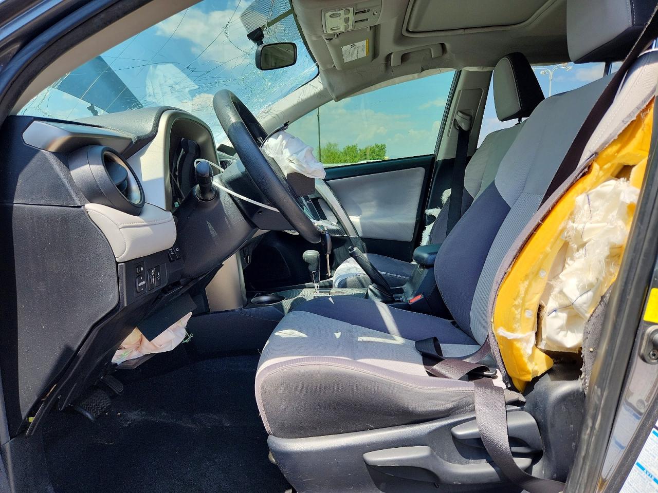 2015 Toyota Rav4 Xle Gray vin: JTMRFREV7FD174096