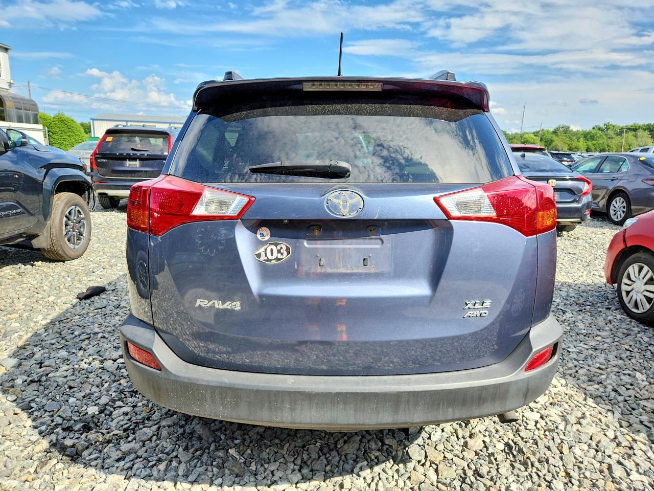 2013 Toyota Rav4 Xle Blue vin: JTMRFREV8D5020066