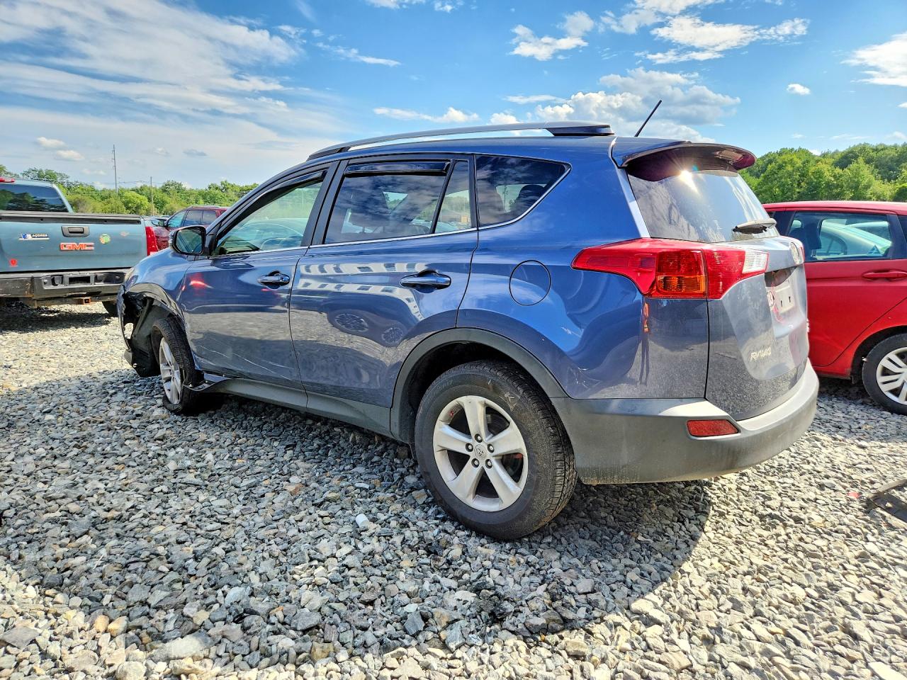 2013 Toyota Rav4 Xle Blue vin: JTMRFREV8D5020066