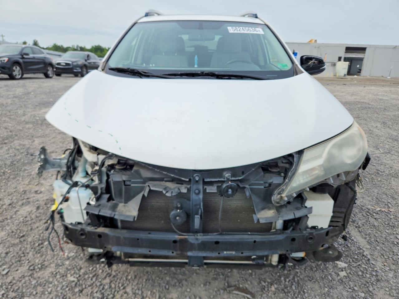 2013 Toyota Rav4 Xle White vin: JTMRFREV8D5025994