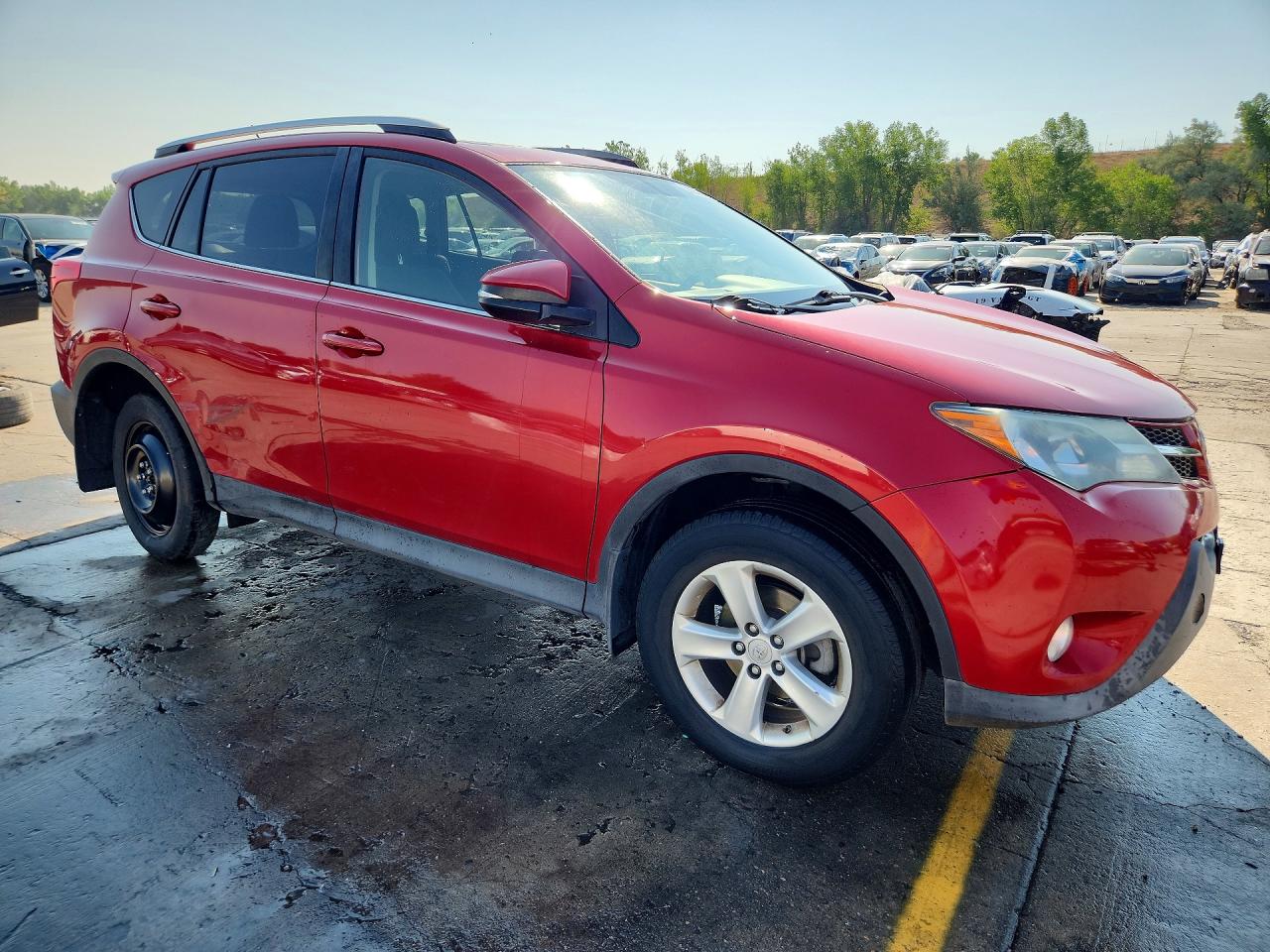 2013 Toyota Rav4 Xle Red vin: JTMRFREV8DD005105