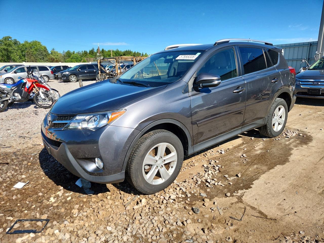2013 Toyota Rav4 Xle Gray vin: JTMRFREV8DD009574