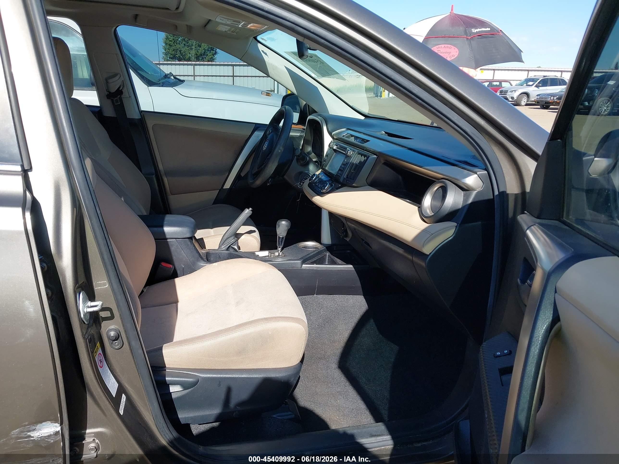 2013 Toyota Rav4 Xle Gray vin: JTMRFREV8DD037648