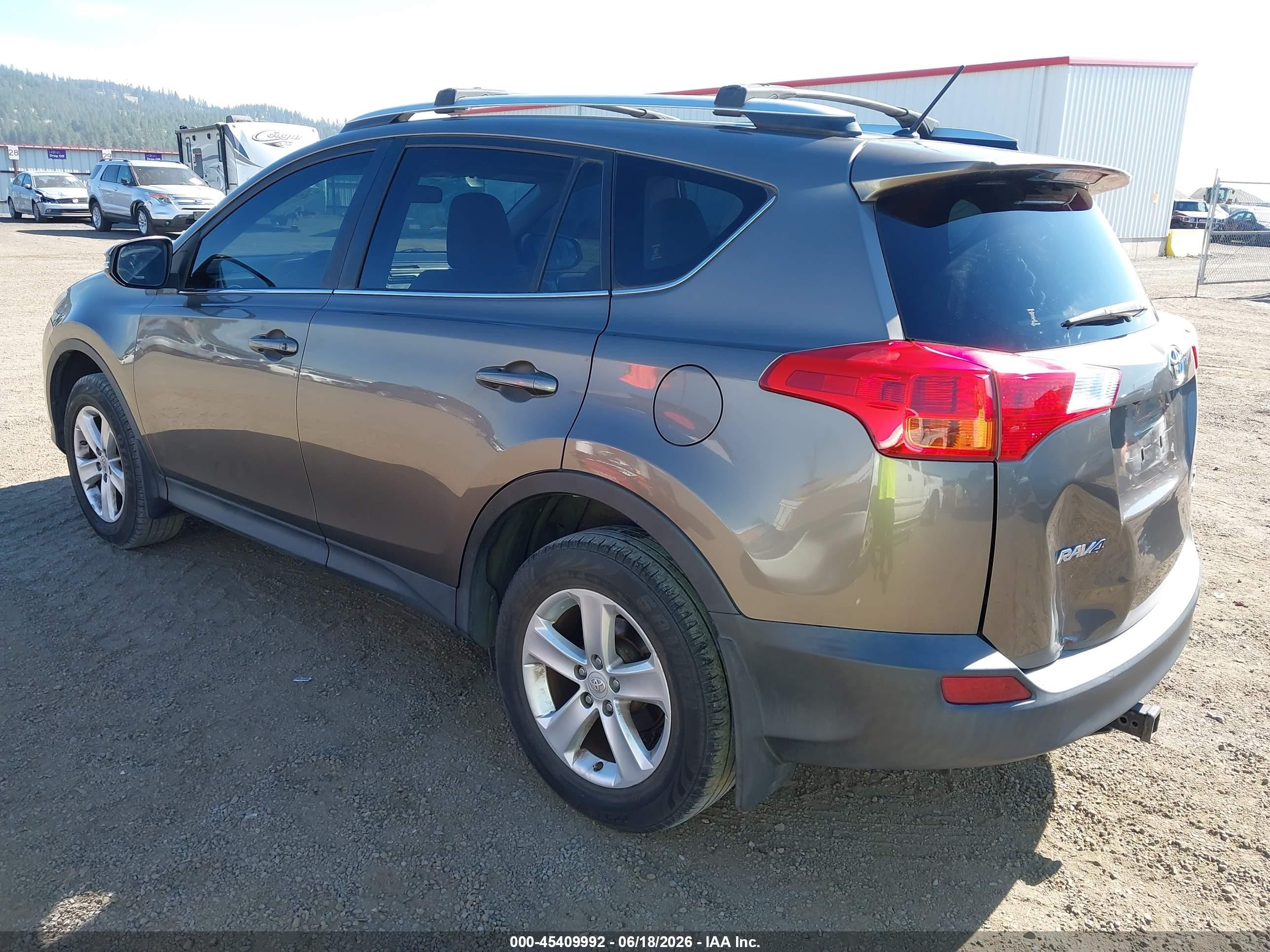 2013 Toyota Rav4 Xle Gray vin: JTMRFREV8DD037648